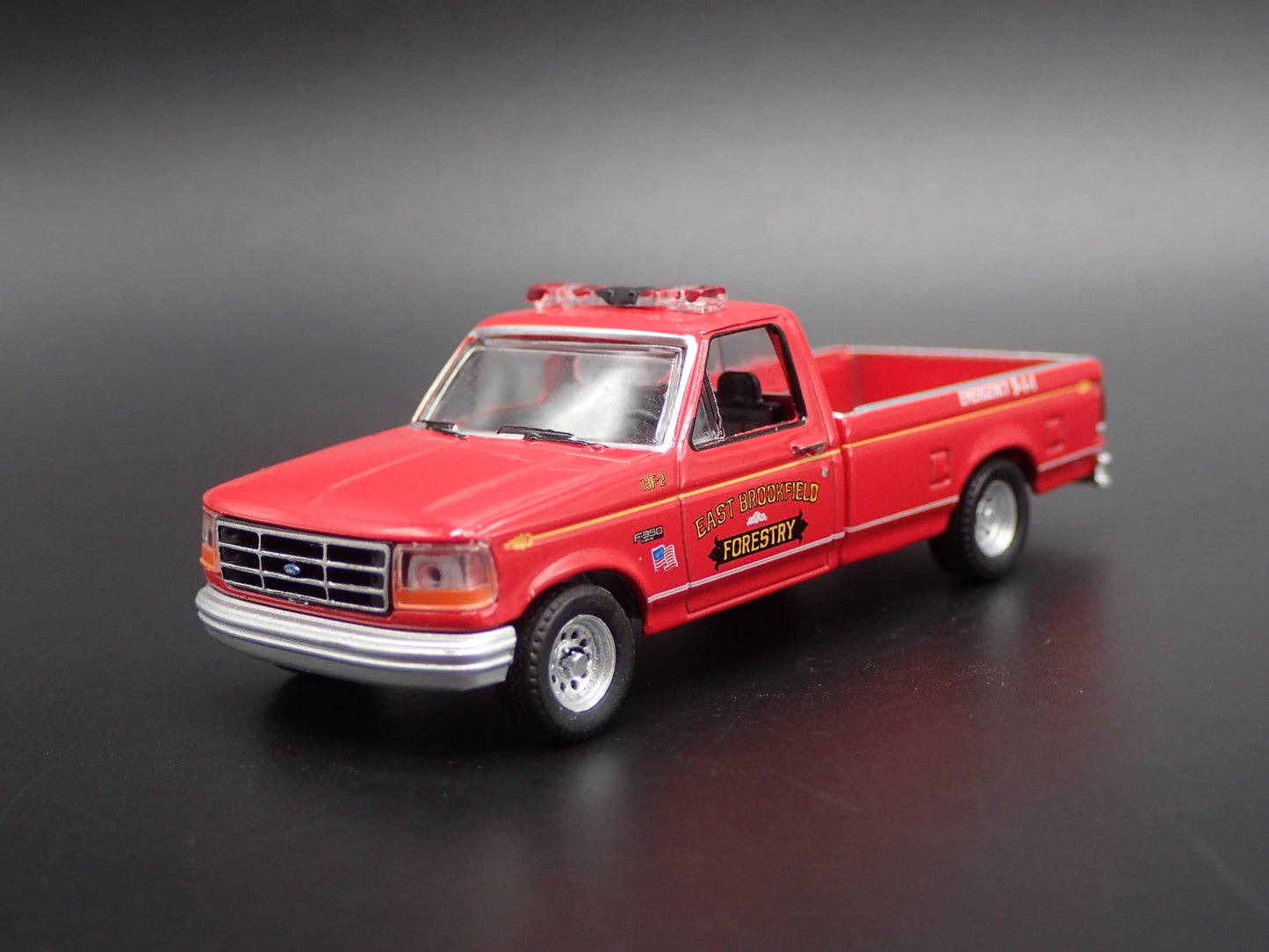 1992 FORD F350 PICKUP TRUCK EAST BROOKFIELD, MASS 1:64 SCALE DIECAST MODEL CAR