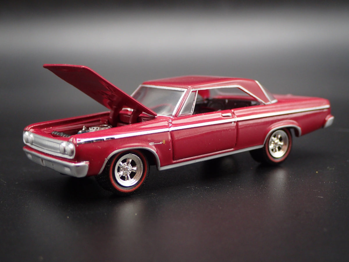 1965 65 DODGE CORONET 500 RARE 1/64 SCALE COLLECTIBLE DIORAMA DIECAST MODEL CAR-Burning Rubber Toy Company