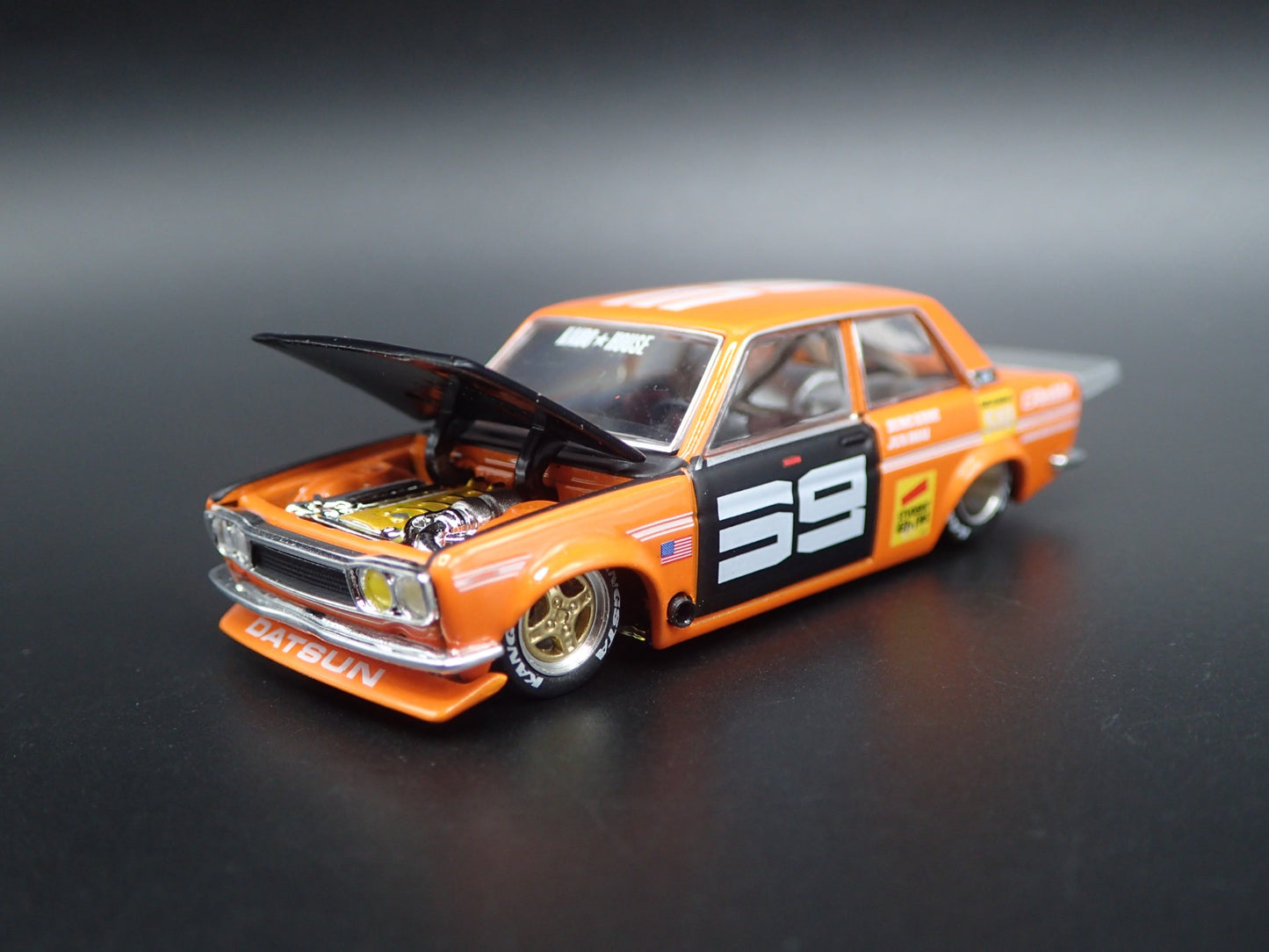 1967-1972 DATSUN 510 PRO STREET KAIDO HOUSE JUN 1:64 SCALE DIECAST MODEL CAR