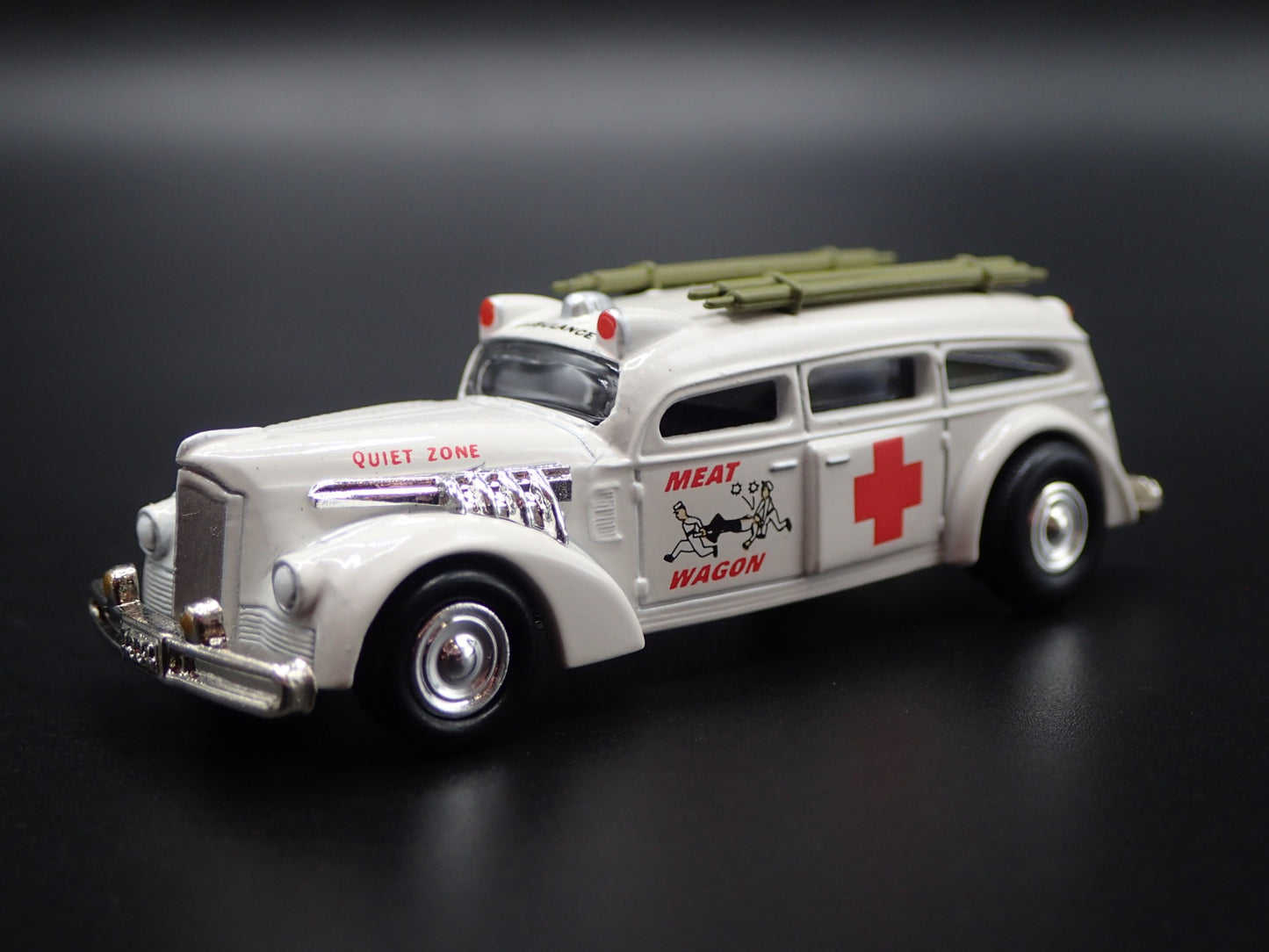 MEAT WAGON AMBULANCE CUSTOM 1:64 SCALE COLLECTIBLE DIORAMA DIECAST MODEL CAR