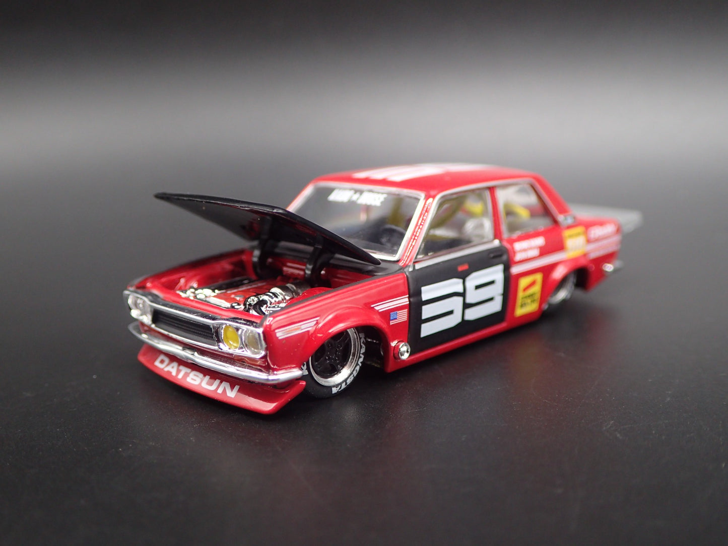 1967-1972 DATSUN 510 PRO STREET KAIDO HOUSE JUN 1:64 SCALE DIECAST MODEL CAR