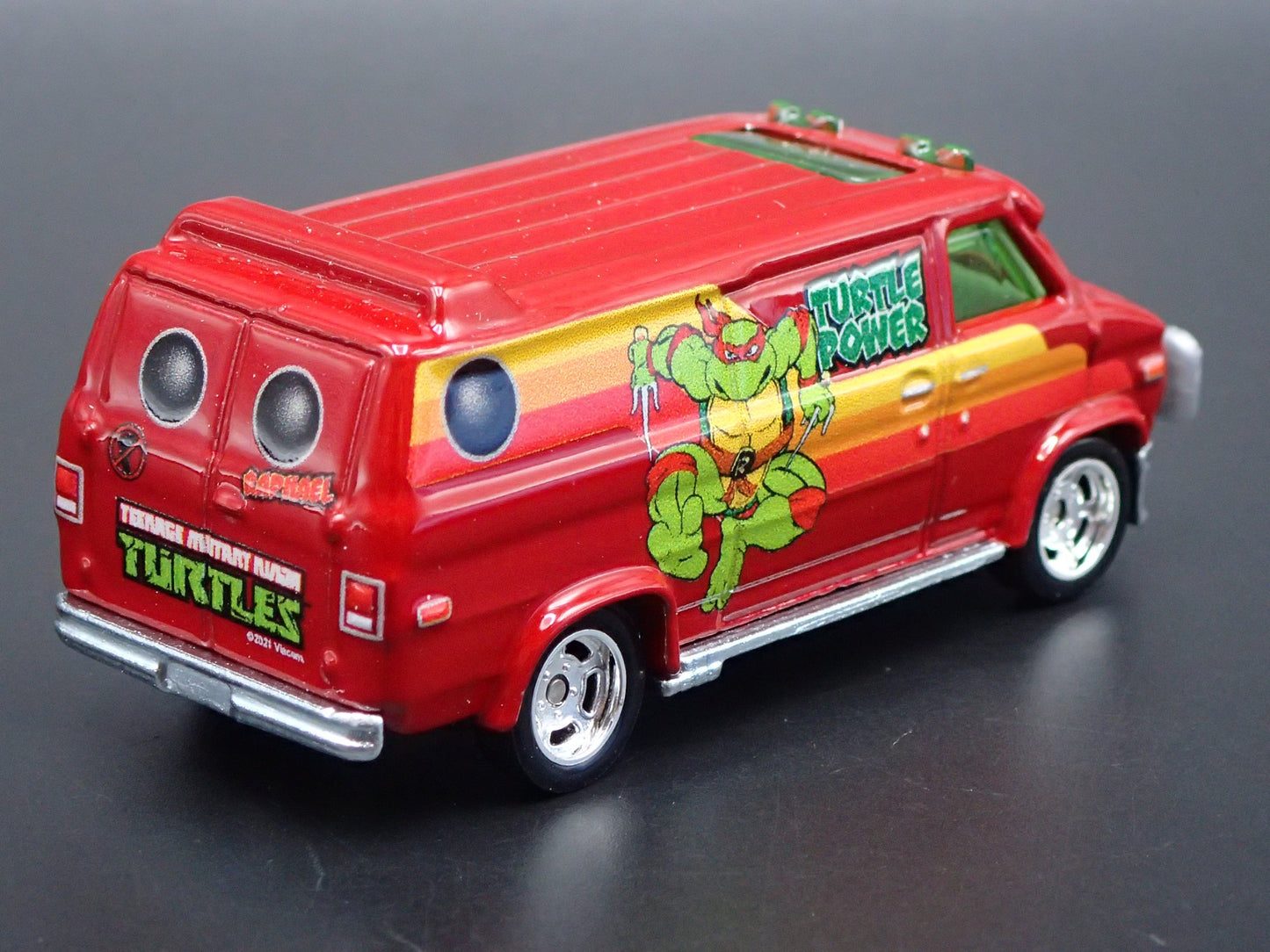 1983 83 GMC VANDURA PANEL VAN NINJA TURTLES 1/64 SCALE DIORAMA DIECAST MODEL CAR