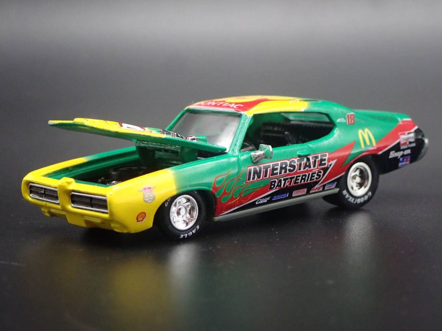 1969 69 PONTIAC GTO JUDGE INTERSTATE WEATHERED RARE 1:64 SCALE DIECAST MODEL CAR