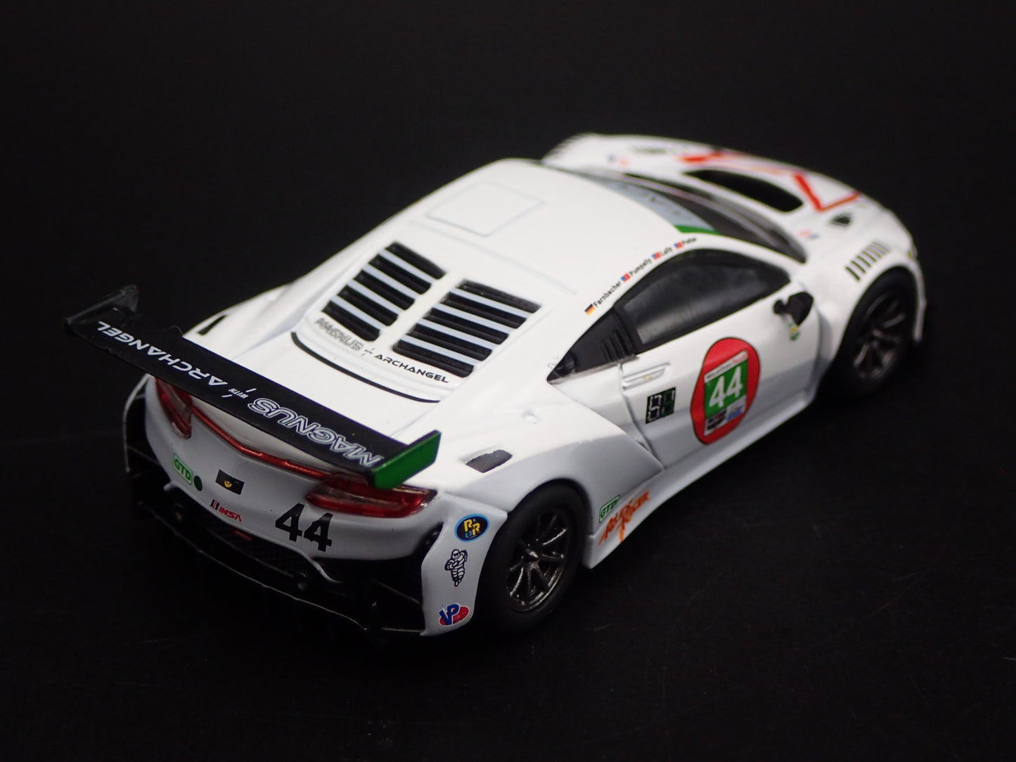 2016-2022 ACURA NSX GT3 EVO #44 IMSA RACING 1:64 SCALE DIORAMA DIECAST MODEL CAR