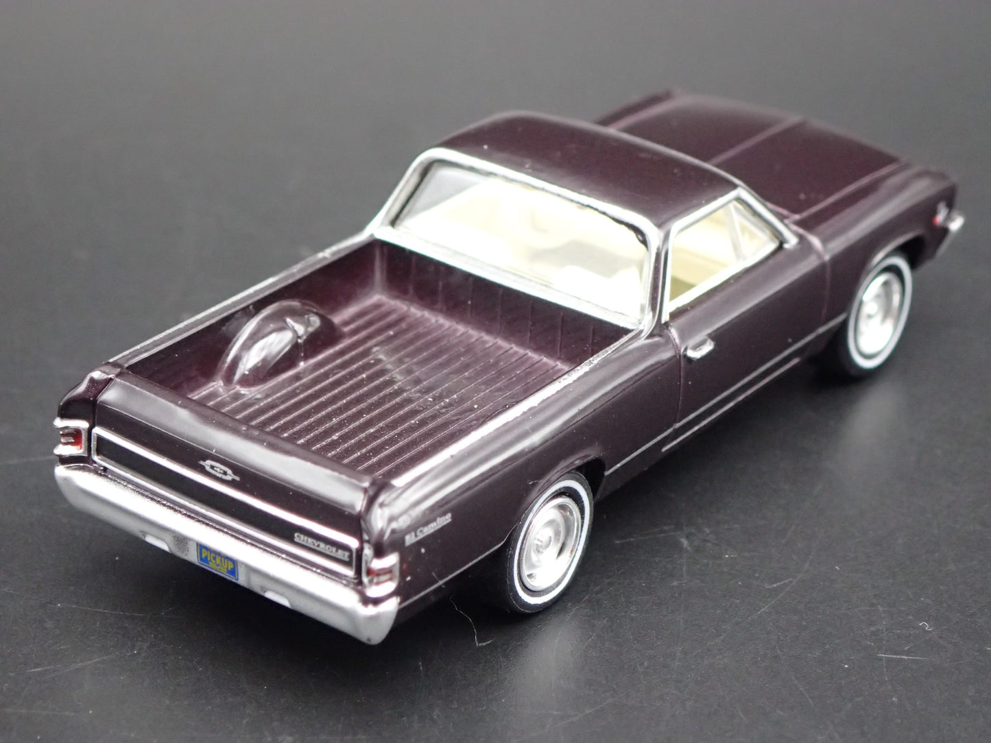 1967 67 CHEVY CHEVROLET EL CAMINO PLUM RARE 1:64 SCALE DIORAMA DIECAST MODEL CAR
