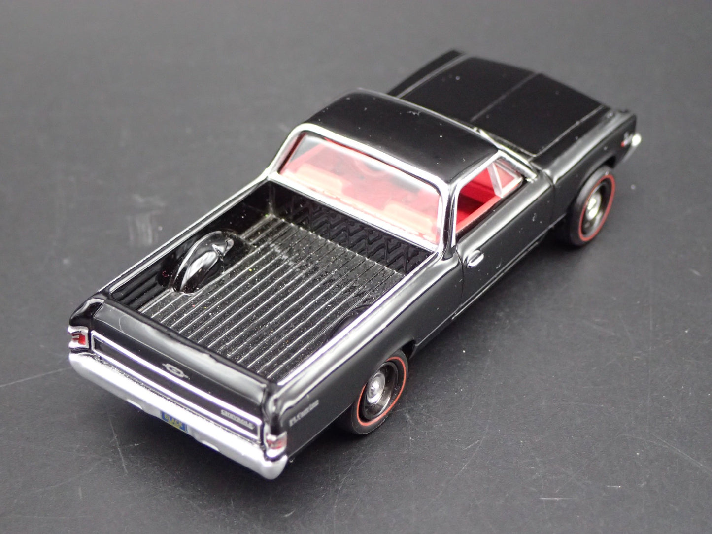 1967 67 CHEVY CHEVROLET EL CAMINO BLACK 1:64 SCALE DIORAMA DIECAST MODEL CAR