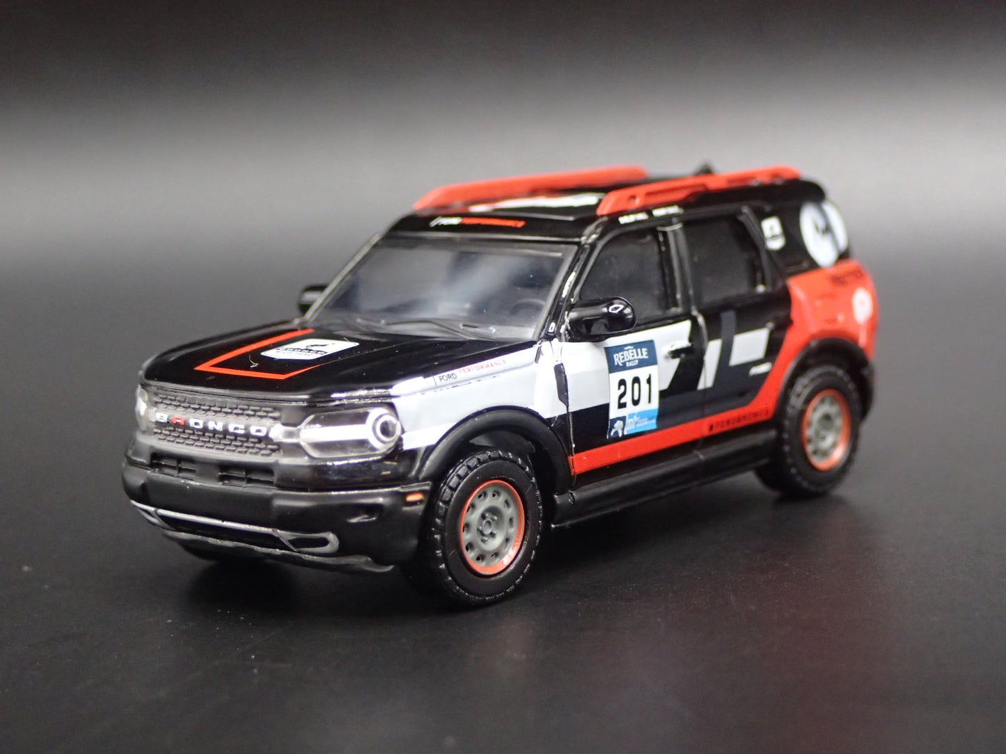 2021-2025 FORD BRONCO SPORT REBELLE RALLY WINNER 1:64 SCALE DIECAST MODEL CAR