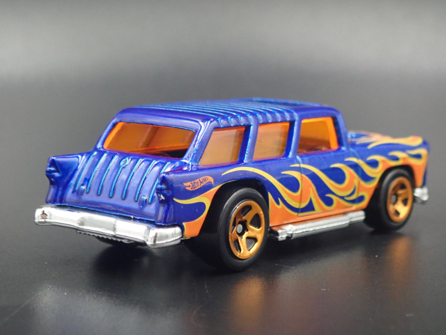 1955 55 CHEVY CHEVROLET NOMAD STATION WAGON BLUE 1:64 SCALE DIECAST MODEL CAR