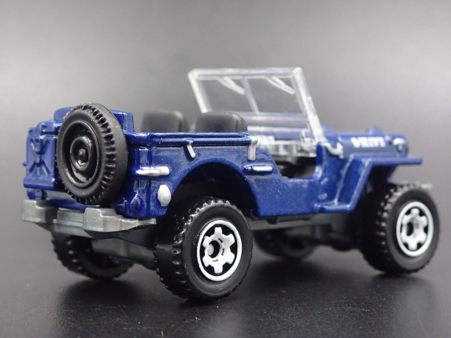 1941-1945 JEEP WILLYS BLUE 1:64 SCALE COLLECTIBLE DIORAMA DIECAST MODEL CAR
