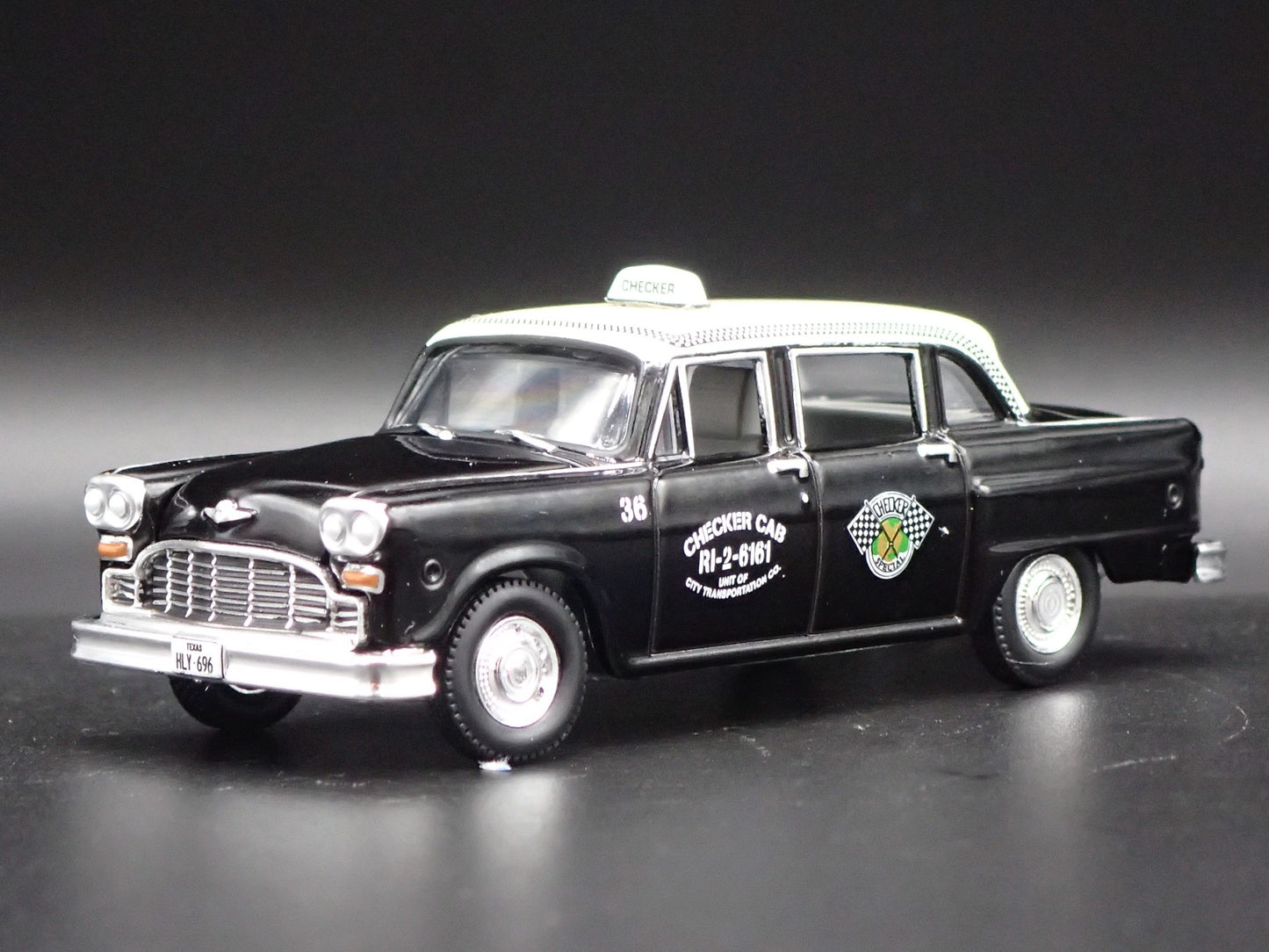 1963 CHECKER MOTORS MARATHON A11 DALLAS TX TAXI CAB 1:64 SCALE DIECAST MODEL CAR