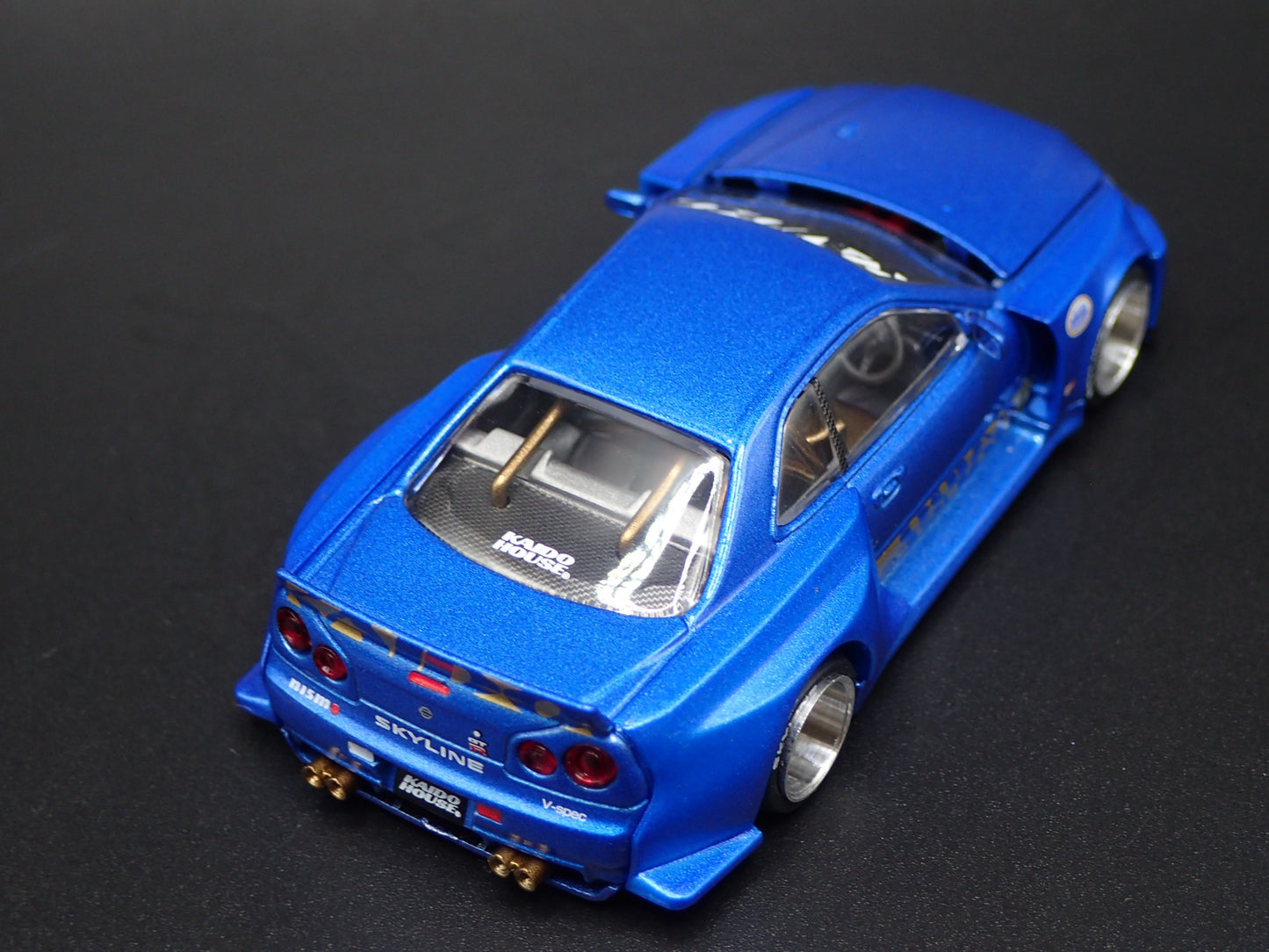 1999-2002 NISSAN SKYLINE GTR R34 KAIDO RACING V2 1:64 SCALE DIECAST MODEL CAR