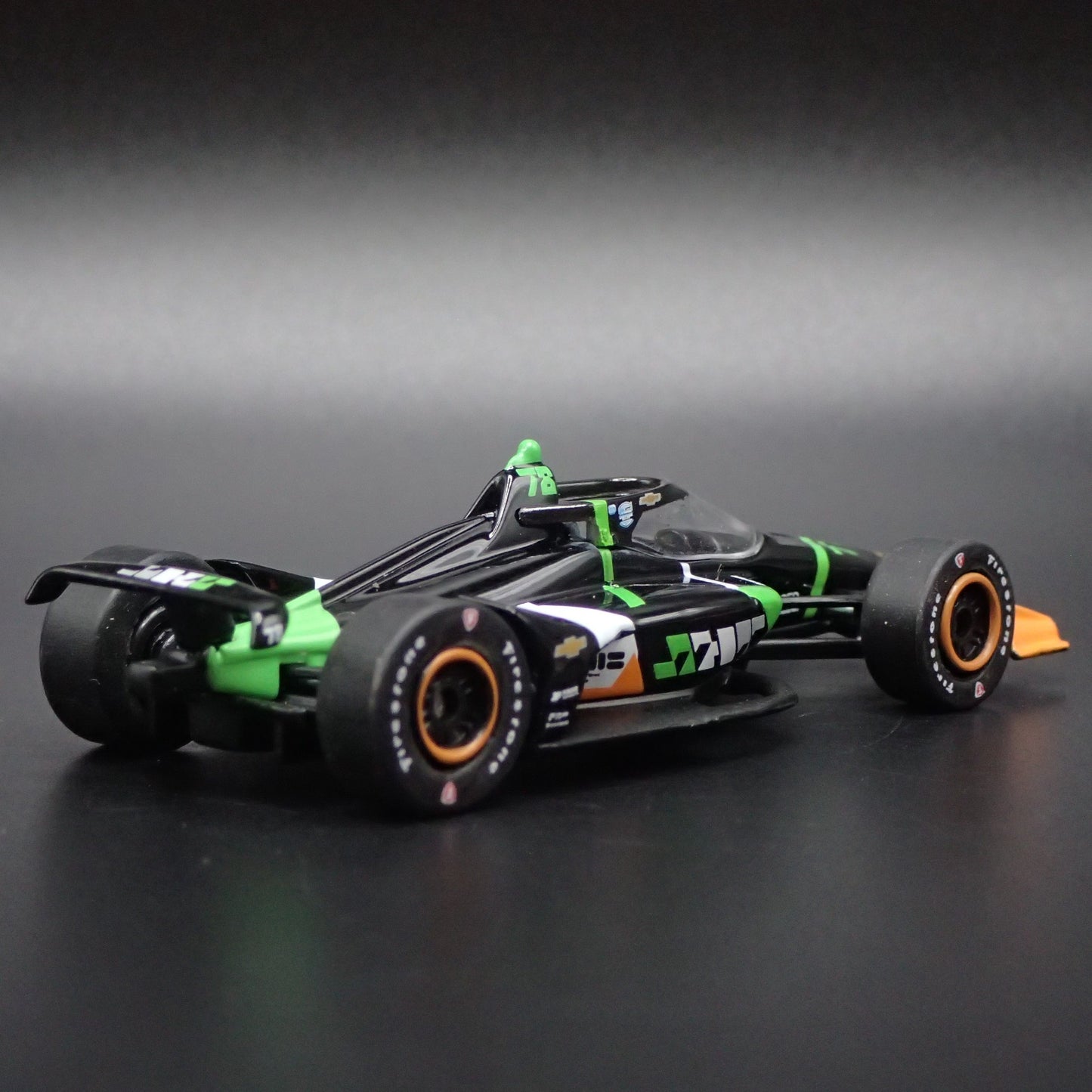 2024 24 INDY CAR CHEVY 78 AGUSTIN CANAPINO 1:64 SCALE DIORAMA DIECAST MODEL CAR