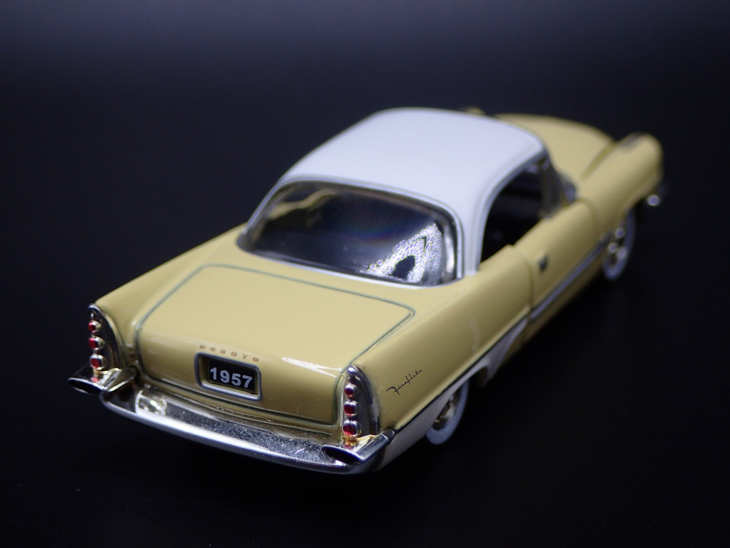 1957 57 DESOTO FIREFLITE YELLOW 1:64 SCALE COLLECTIBLE DIORAMA DIECAST MODEL CAR