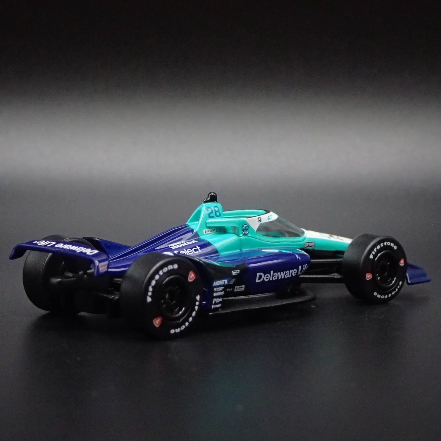 2024 INDY CAR RACING HONDA 28 MARCUS ERICSSON DELAWARE 1:64 DIECAST MODEL CAR