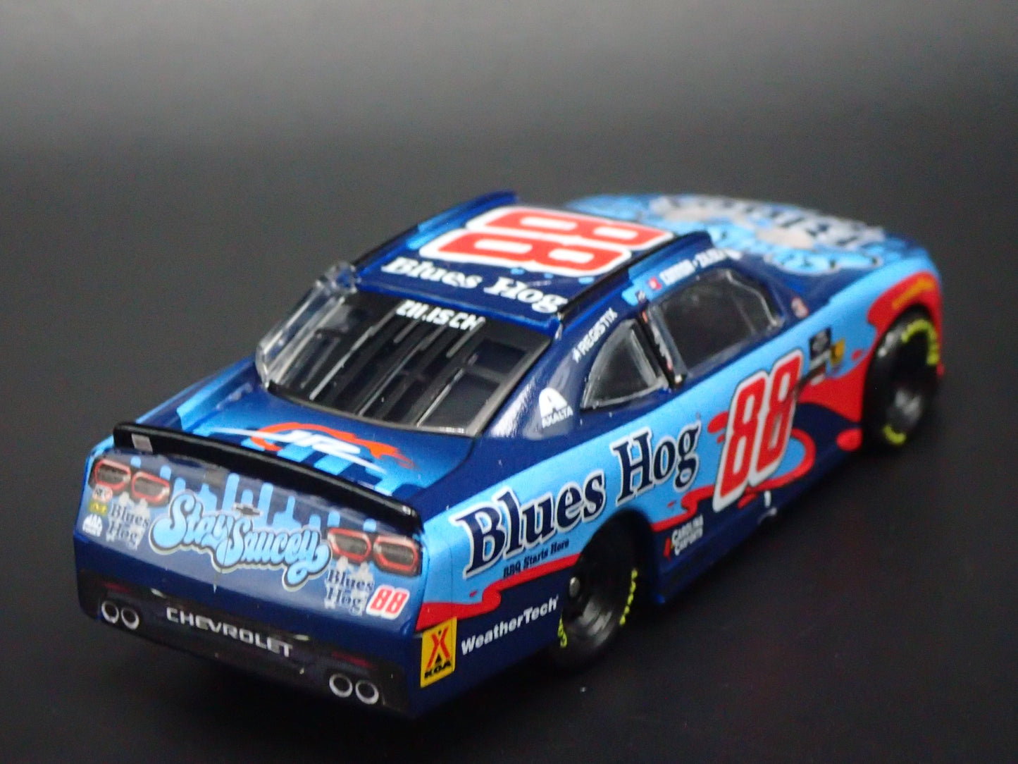 2025 25 CHEVROLET 88 KYLE LARSON BLUES HOG TEXAS NASCAR WIN 1:64 DIECAST CAR