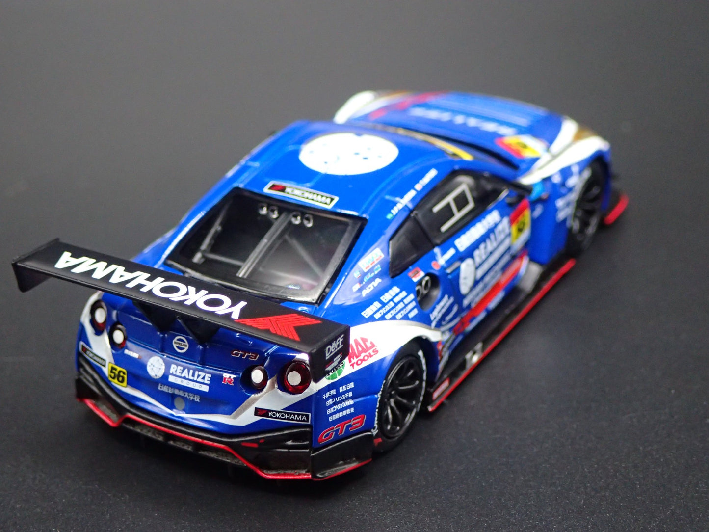 NISSAN GTR R35 NISMO GT3 #56 REALIZE KONDO RACING 1:64 SCALE DIECAST MODEL CAR