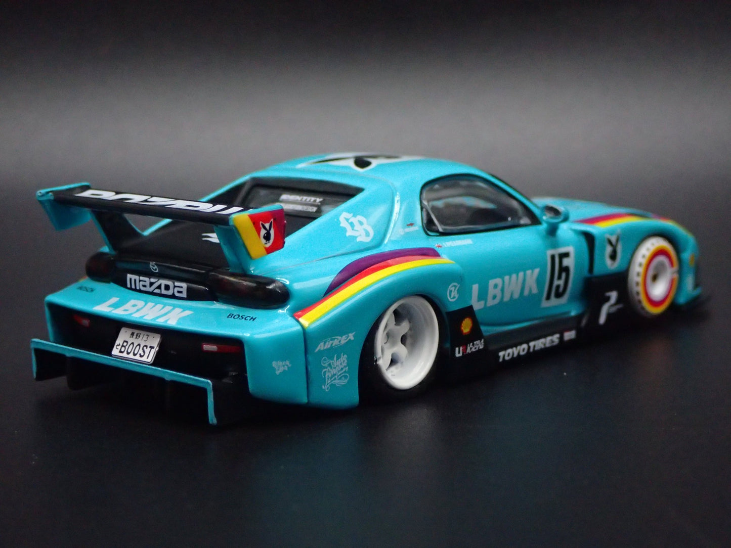 MAZDA RX7 FD3S LB-SUPER SILHOUETTE LIBERTY WALK JDM 1:64 SCALE DIECAST MODEL CAR