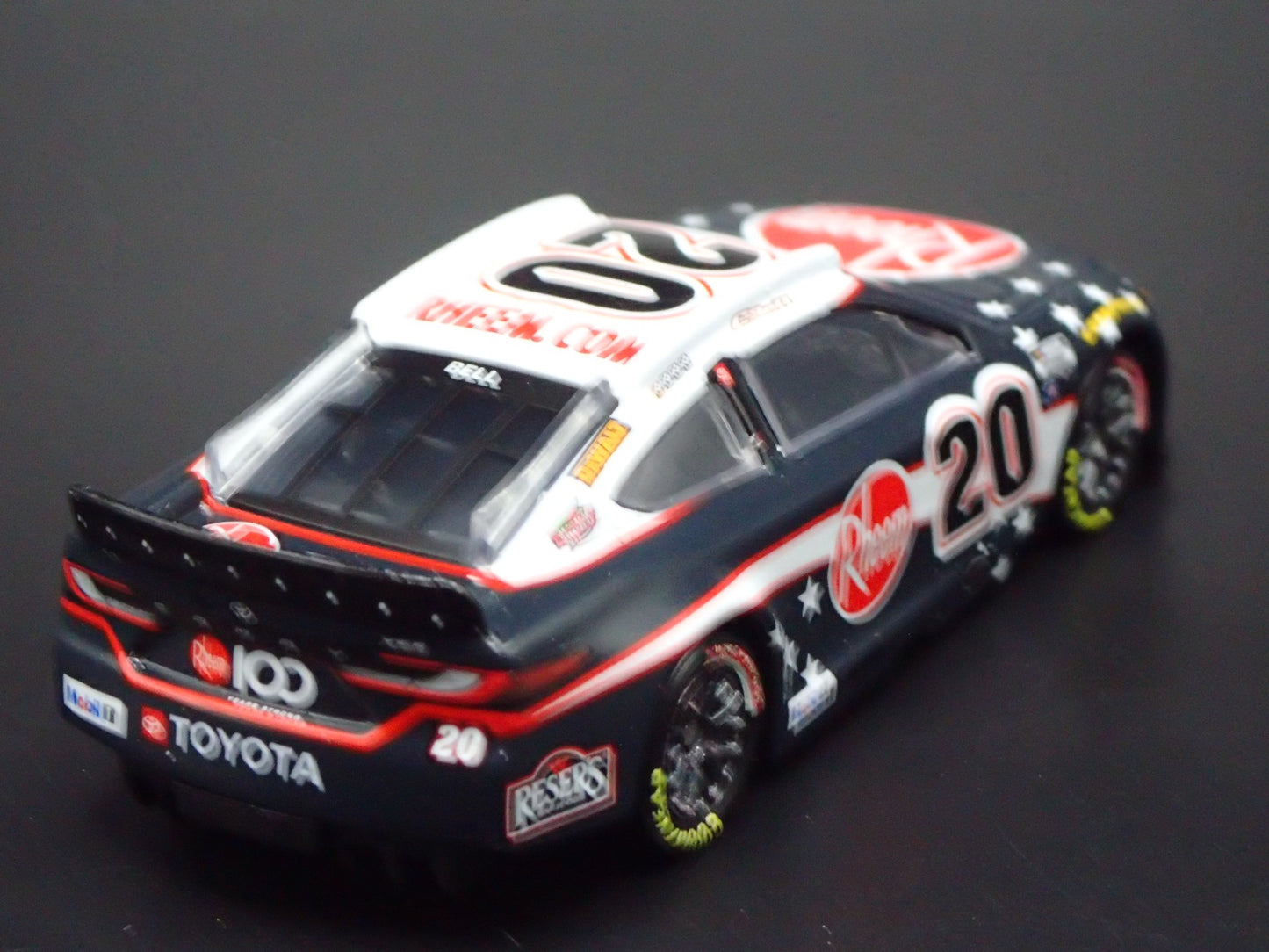 2025 TOYOTA CAMRY 20 CHRISTOPHER BELL RHEEM SALUTES NASCAR 1:64 DIECAST CAR