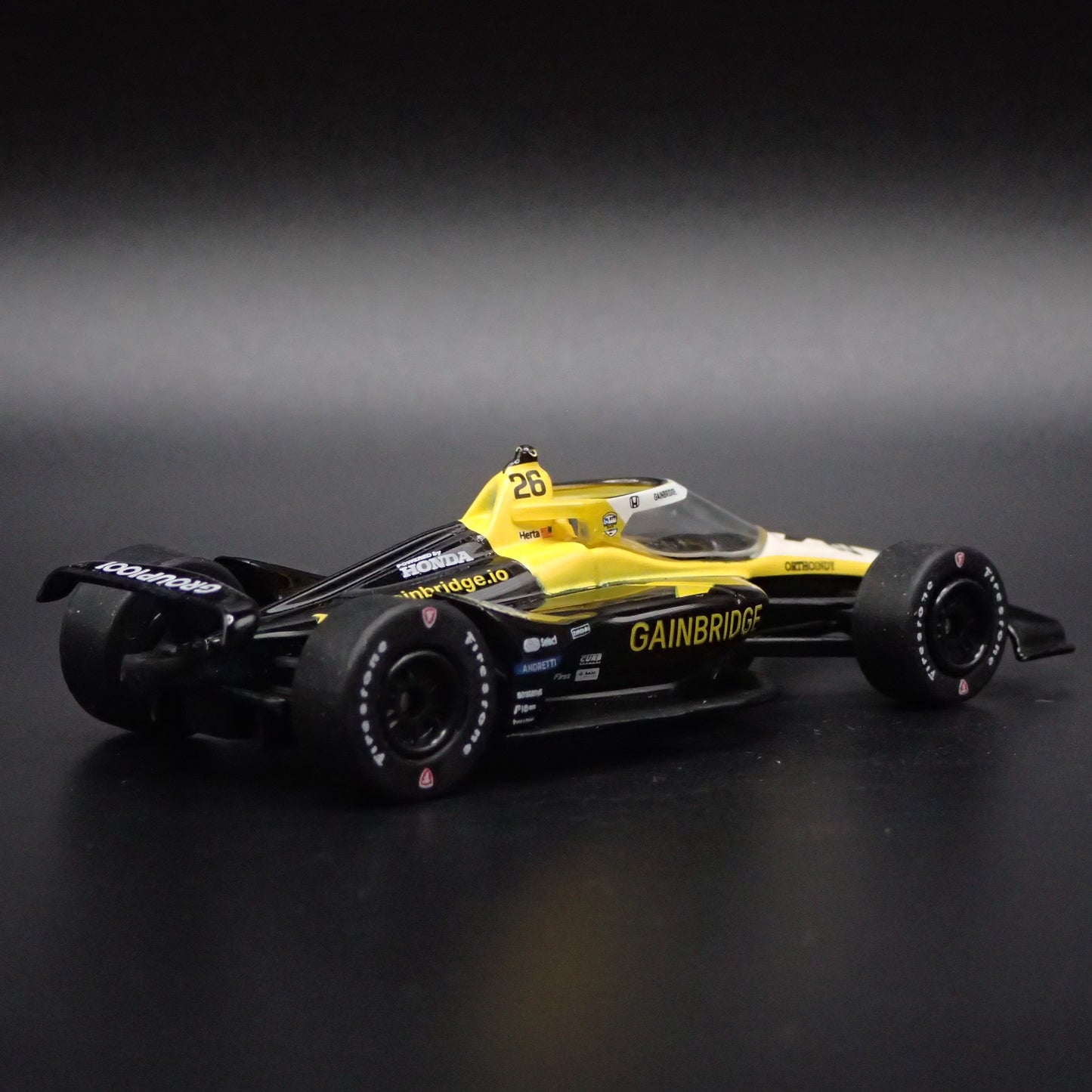 2024 INDY RACING HONDA #26 COLTON HERTA GAINBRIDGE 1:64 SCALE DIECAST MODEL CAR