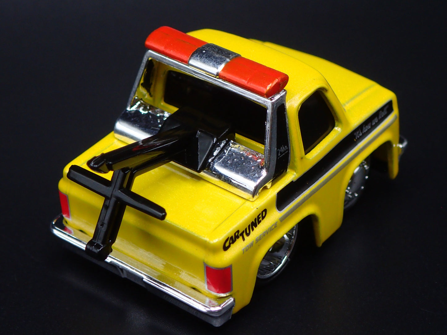 1987 87 CHEVROLET C10 PICKUP TRUCK TOW TRUCK TUNED 1/64 SCALE DIECAST MODEL CAR