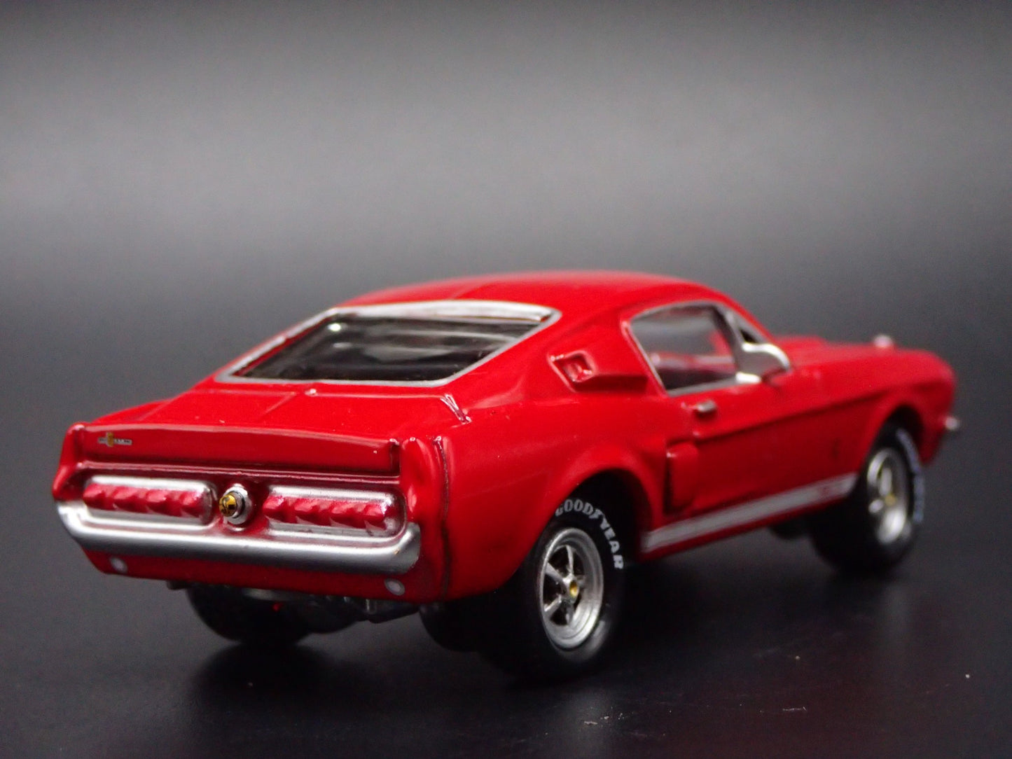 1967 67 FORD MUSTANG SHELBY GT500 RED 1:64 SCALE DIORAMA DIECAST MODEL CAR