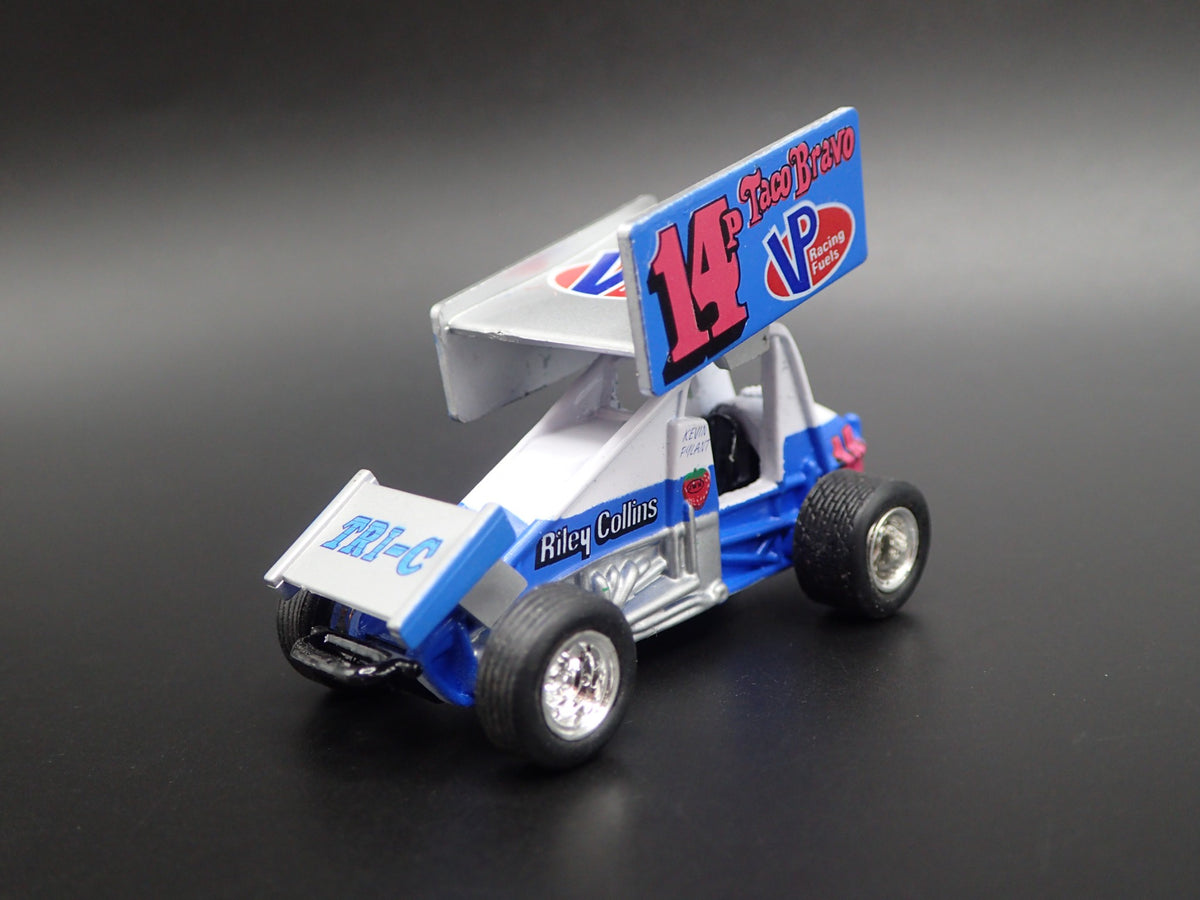 SPRINT CAR #14P KEVIN PYLANT VP RACING TACO 1:64 SCALE DIORAMA DIECAST MODEL CAR-Burning Rubber Toy Company