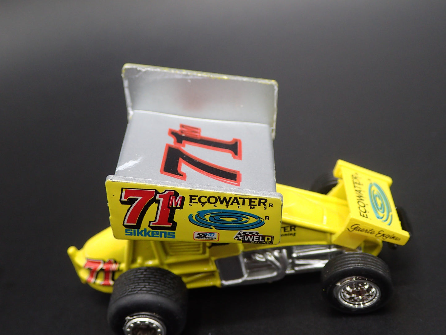 SPRINT CAR #71M KENNY JACOBS ECOWATER 1:64 SCALE DIORAMA DIECAST MODEL CAR