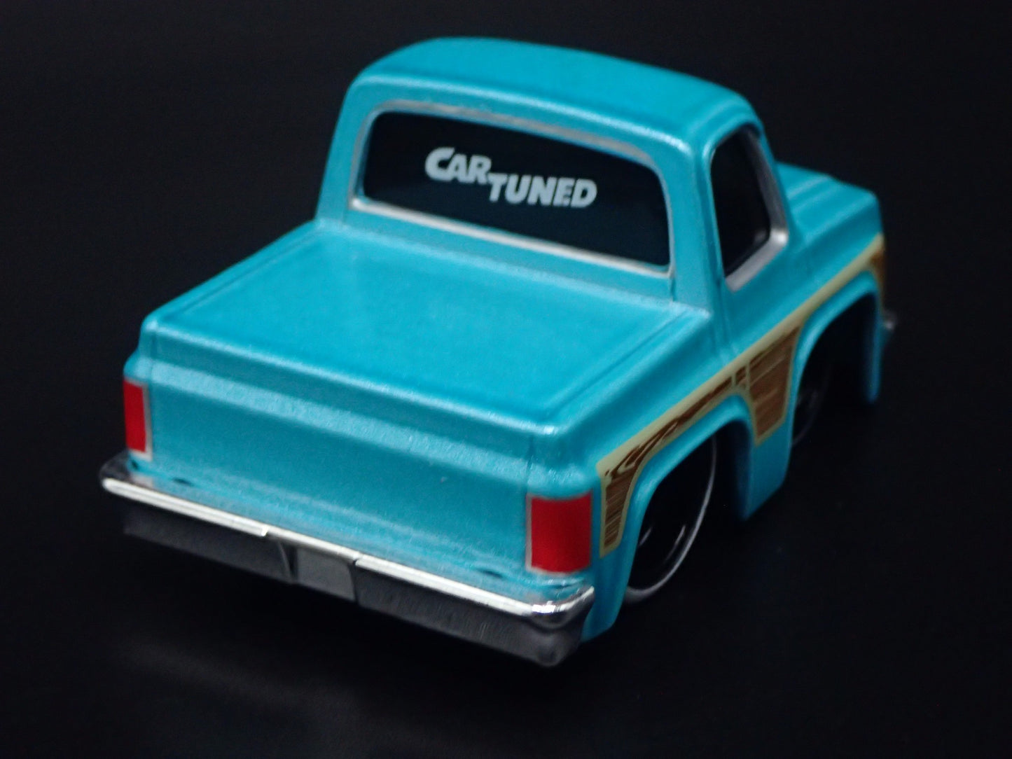 1987 87 CHEVY CHEVROLET C10 PICKUP TRUCK TUNED TEAL 1/64 SCALE DIECAST MODEL CAR