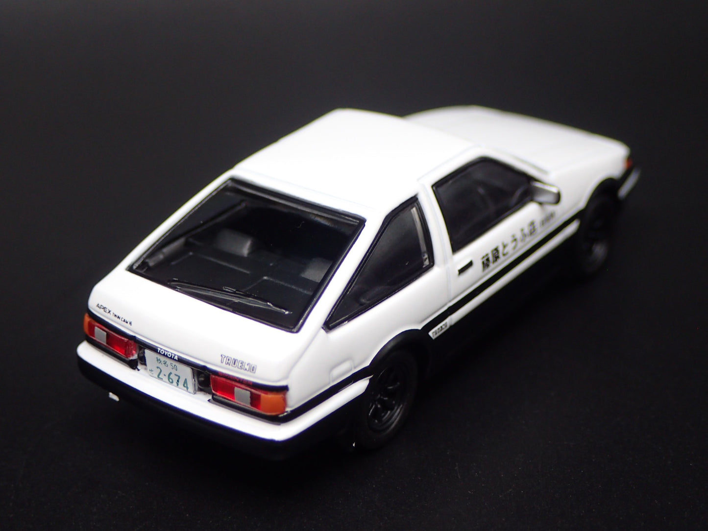 1983-1987 TOYOTA AE86 SPRINTER TRUENO INITIAL D 1/64 SCALE DIECAST MODEL CAR