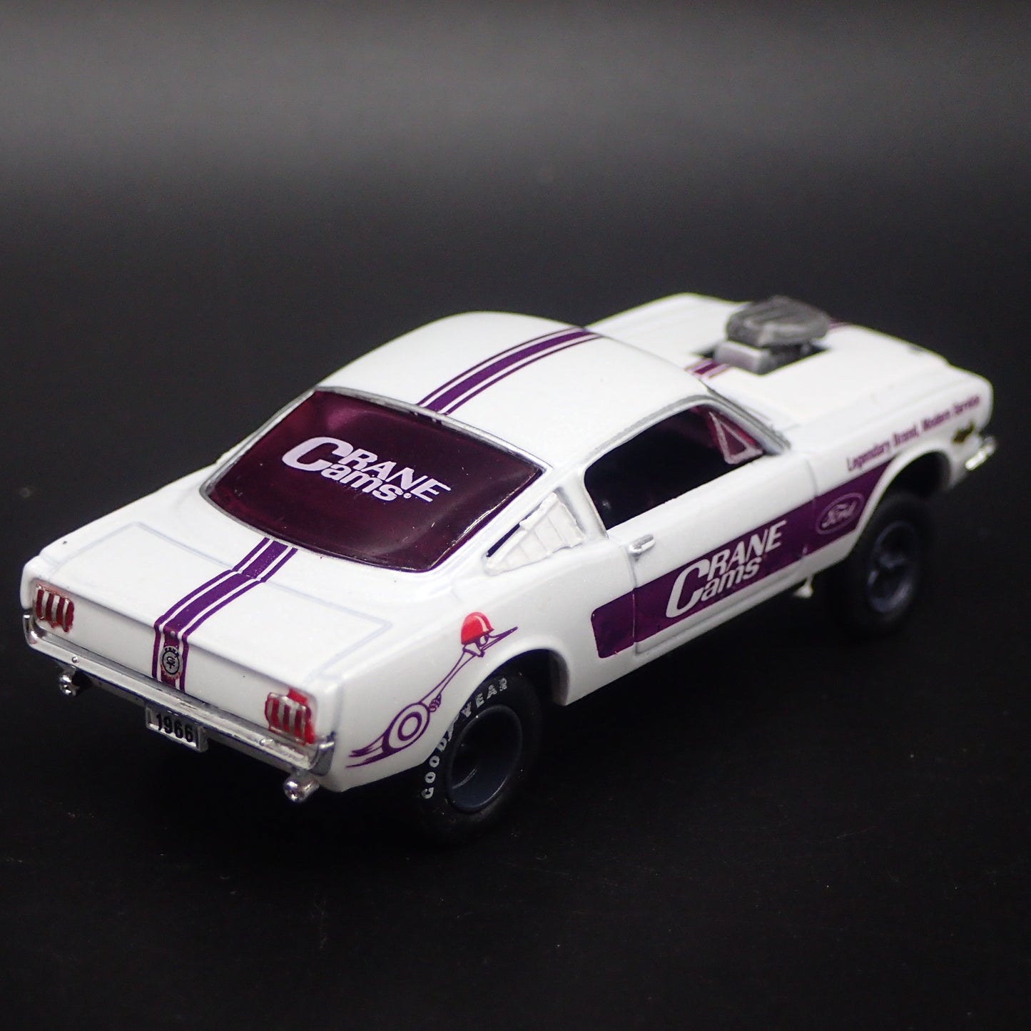 1966 66 FORD MUSTANG FASTBACK GASSER CRANE CAMS 1:64 SCALE DIECAST MODEL CAR