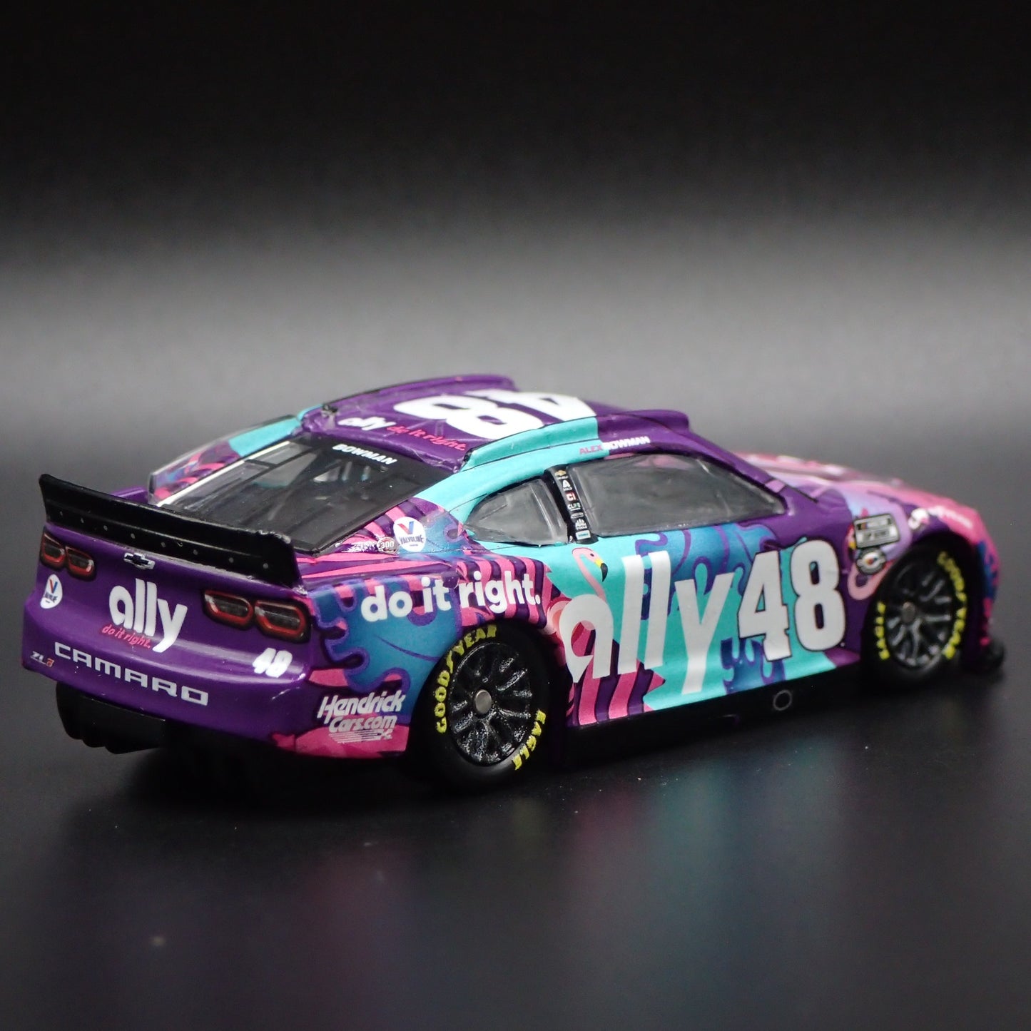 2023 23 CHEVY CAMARO ZL1 48 ALEX BOWMAN ALLY KOKER NASCAR 1:64 DIECAST MODEL CAR