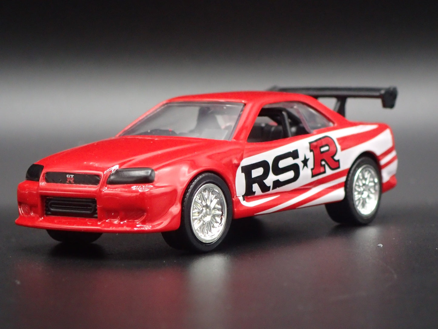 1999-2002 NISSAN SKYLINE GTR BNR34 RED 1:64 SCALE COLLECTIBLE DIECAST MODEL CAR