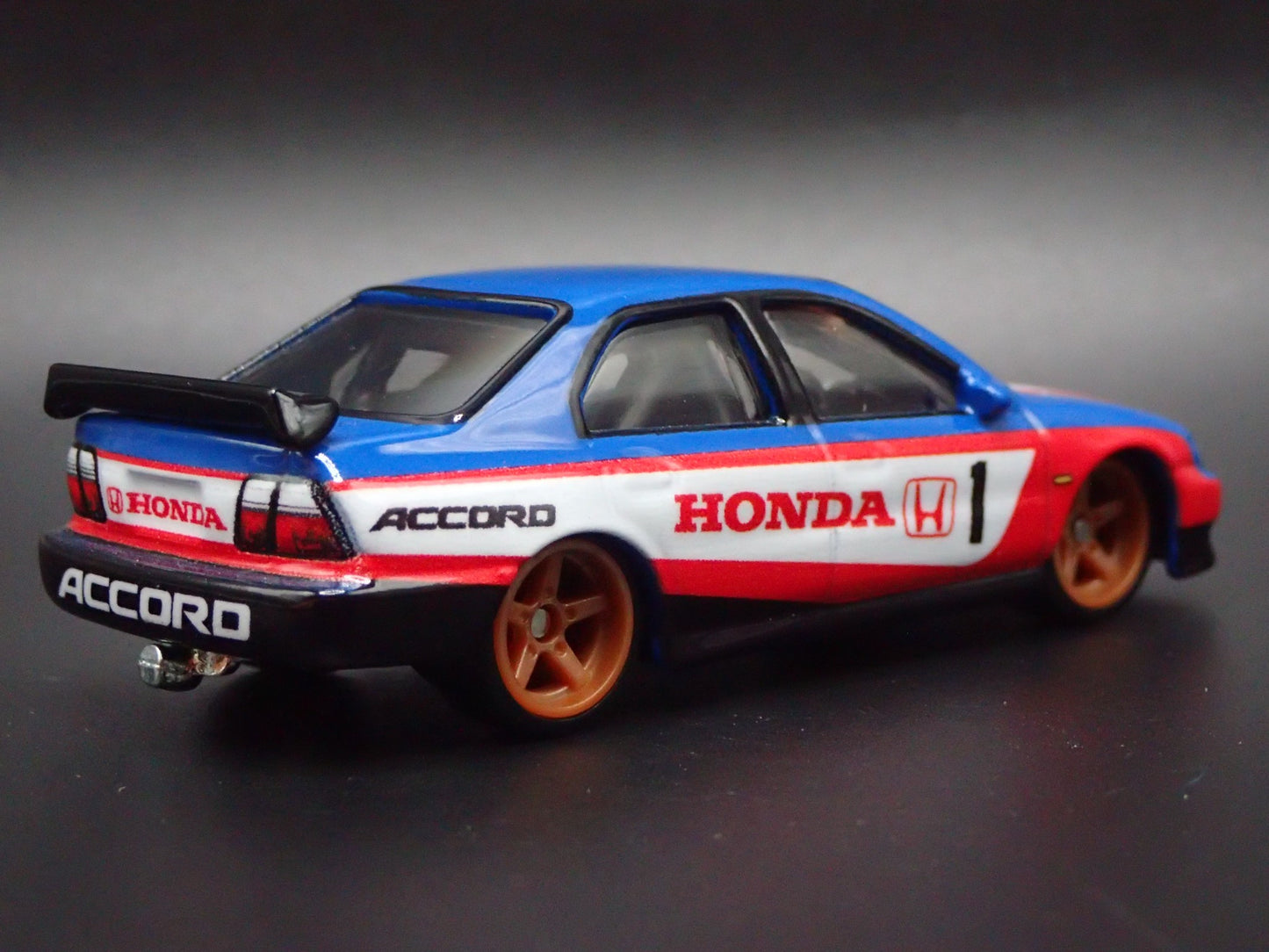 1994-1998 HONDA ACCORD 4 FOUR DOOR BLUE 1/64 SCALE COLLECTIBLE DIECAST MODEL CAR