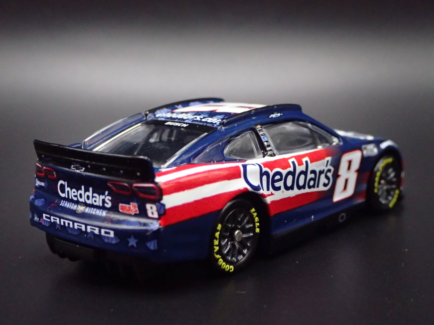 2024 24 CHEVROLET CAMARO ZL1 8 KYLE BUSCH CHEDDARS NASCAR 1:64 DIECAST MODEL CAR