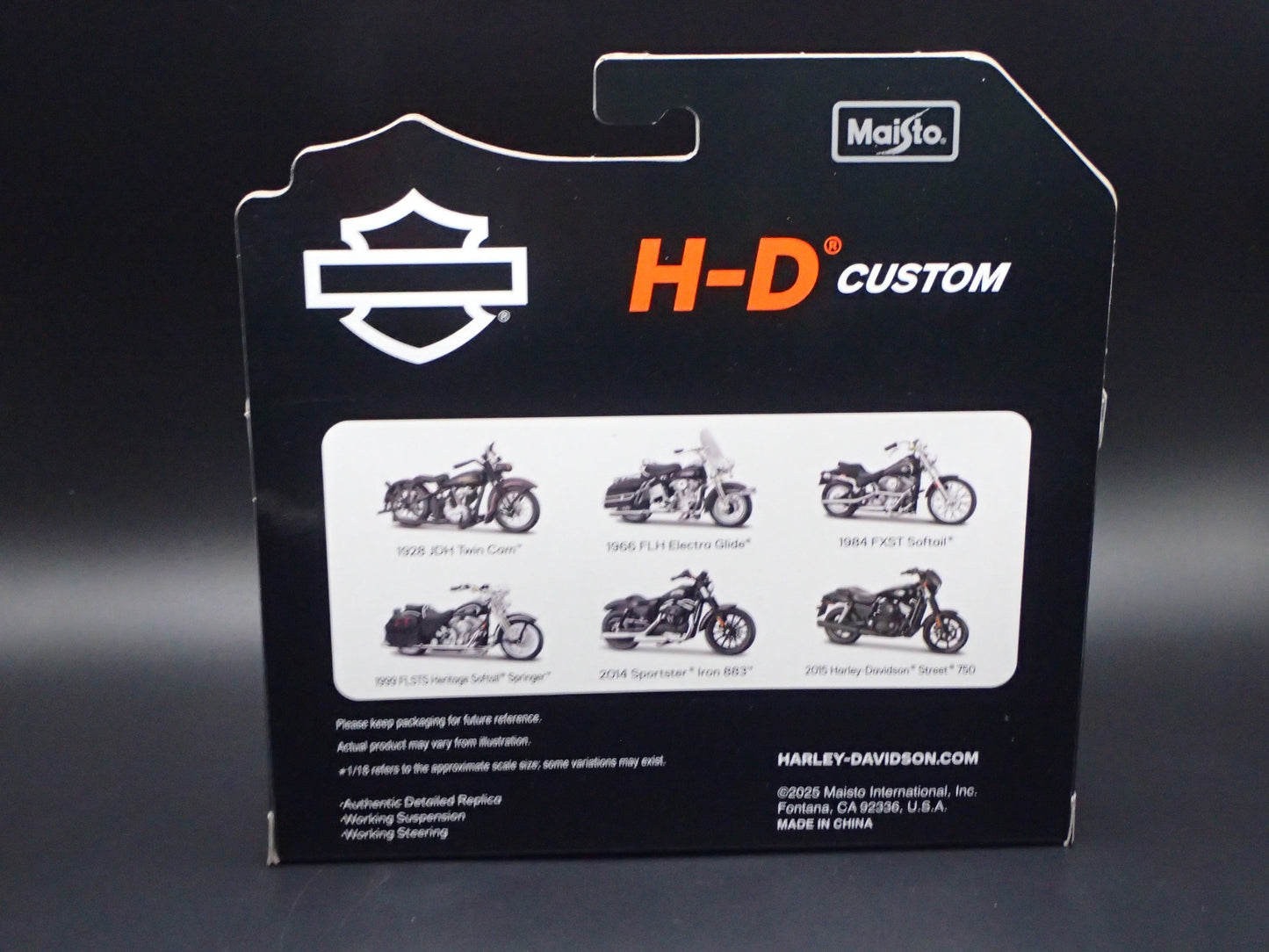 2014 SPORTSTER IRON 883 HARLEY DAVIDSON MOTORCYCLE MAISTO SERIES 41 1/18 MODEL