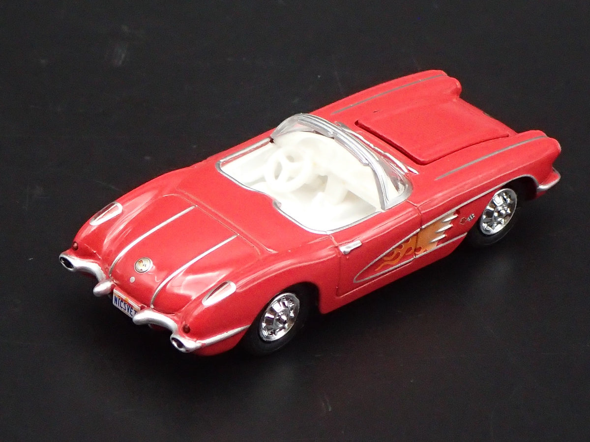 1960 60 CHEVY CHEVROLET CORVETTE CONVERTIBLE RED 1:64 SCALE DIECAST MODEL CAR
