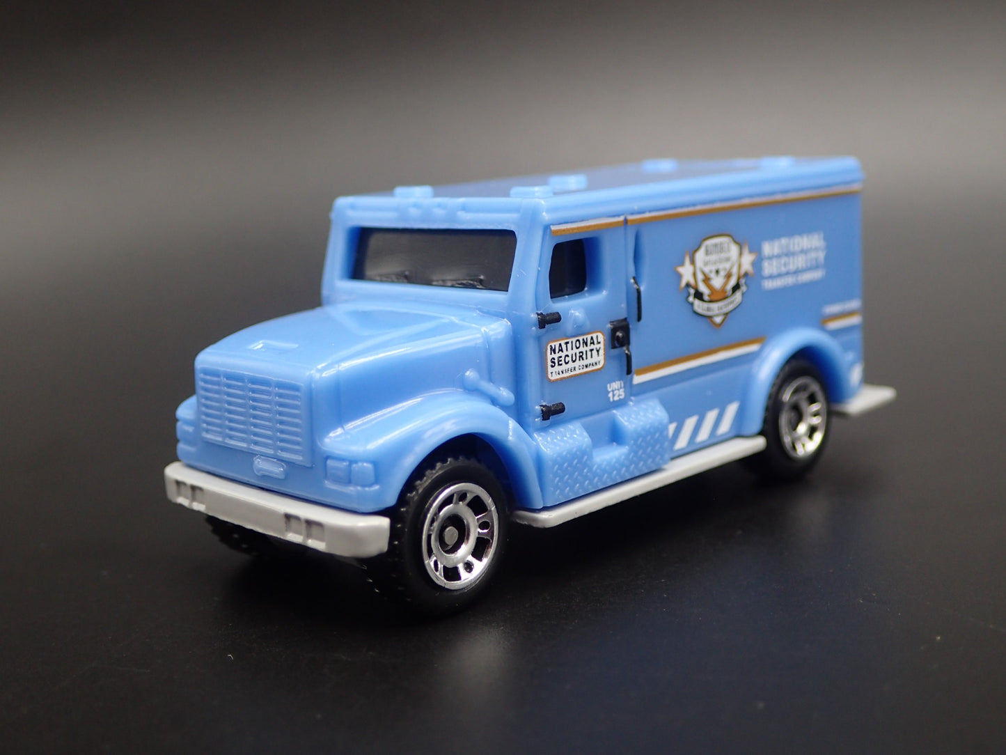 NATIONAL SECURITY INTERNATIONAL ARMORED TRUCK 1:64 MB SCALE DIECAST MODEL CAR