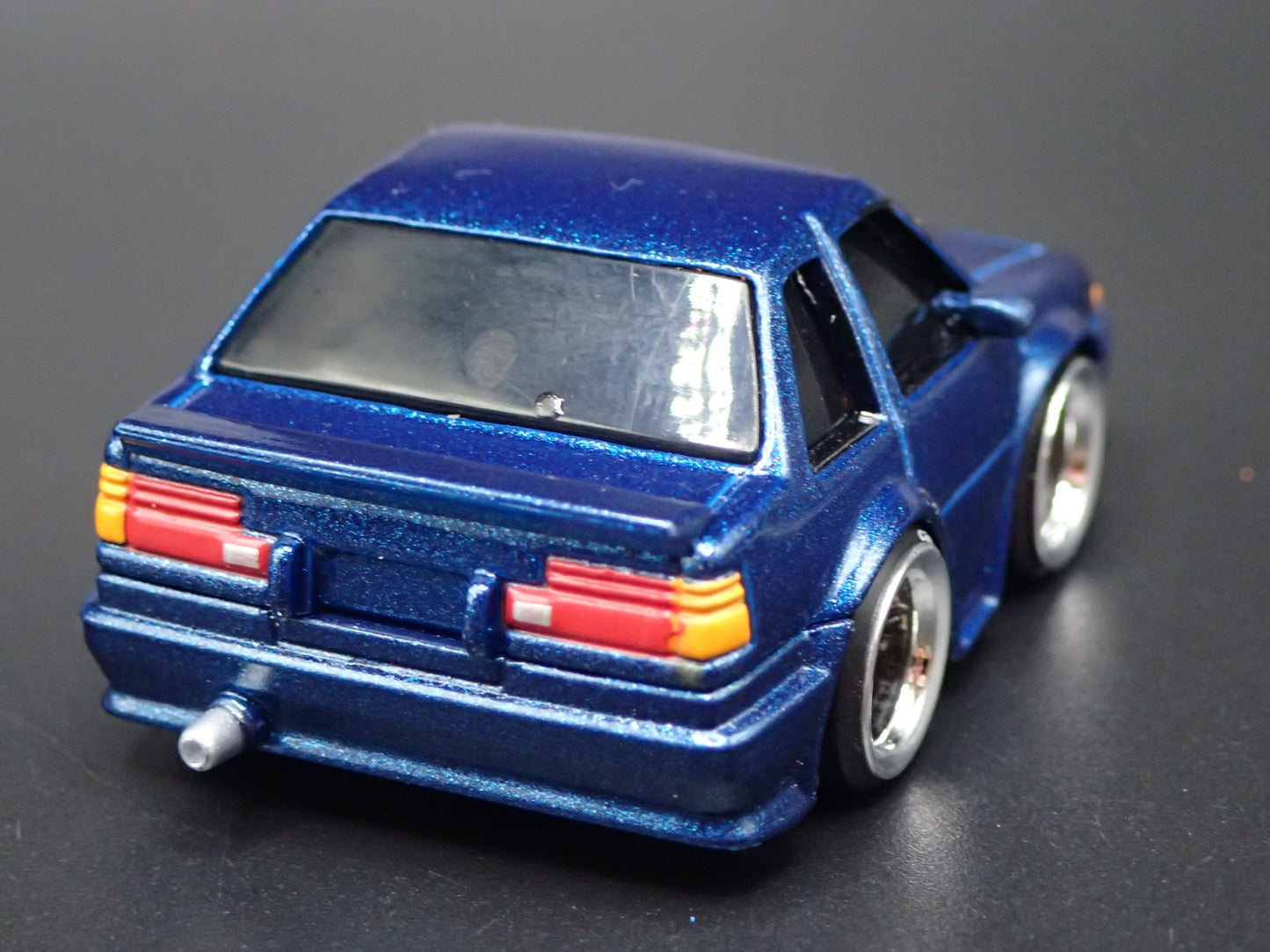 1983-1987 TOYOTA COROLLA CAR TUNED BLUE JDM 1/64 SCALE DIORMA DIECAST MODEL CAR