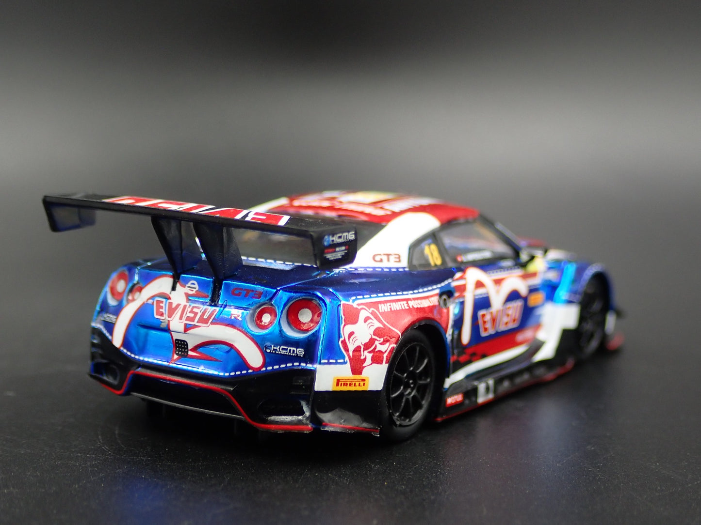 NISSAN GTR R35 NISMO GT3 - KCMG -10TH FIA GT WORLD 1:64 SCALE DIECAST MODEL CAR