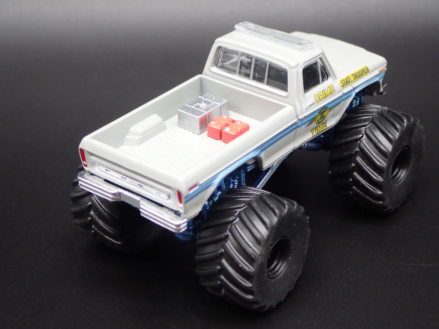 1979 79 FORD F250 MONSTER TRUCK CRIME TIME TROOPER 1/64 SCALE DIECAST MODEL CAR