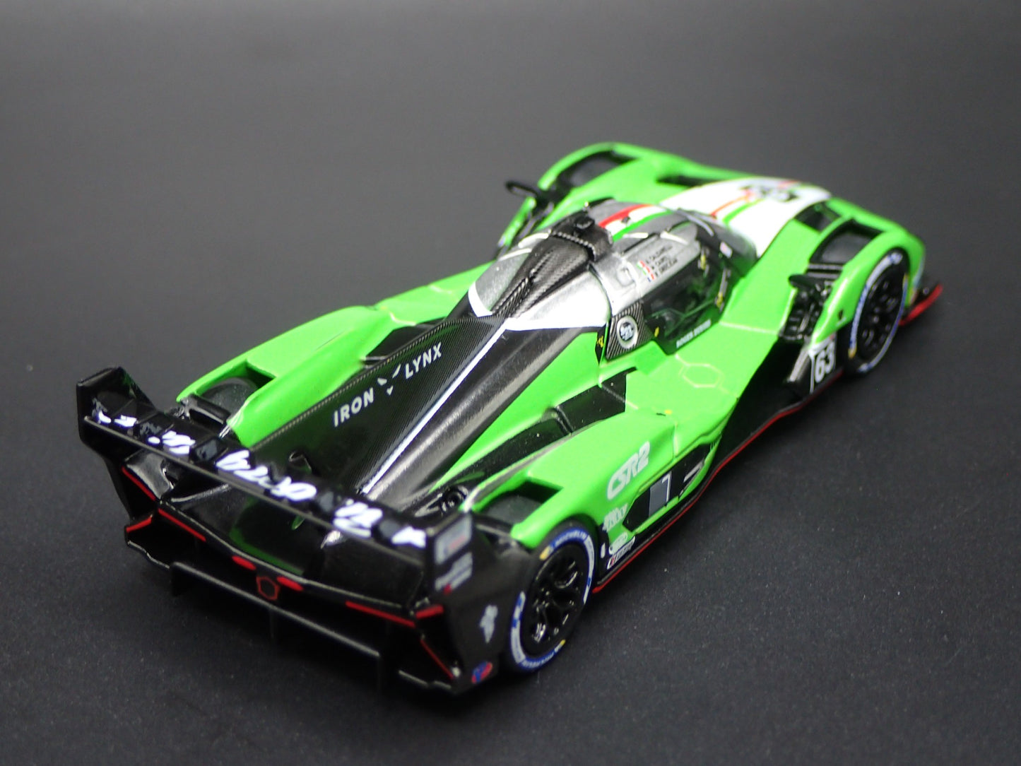 LAMBORGHINI SC63 #63 IMSA SEBRING 12 HRS IRON LYNX 1:64 SCALE DIECAST MODEL CAR