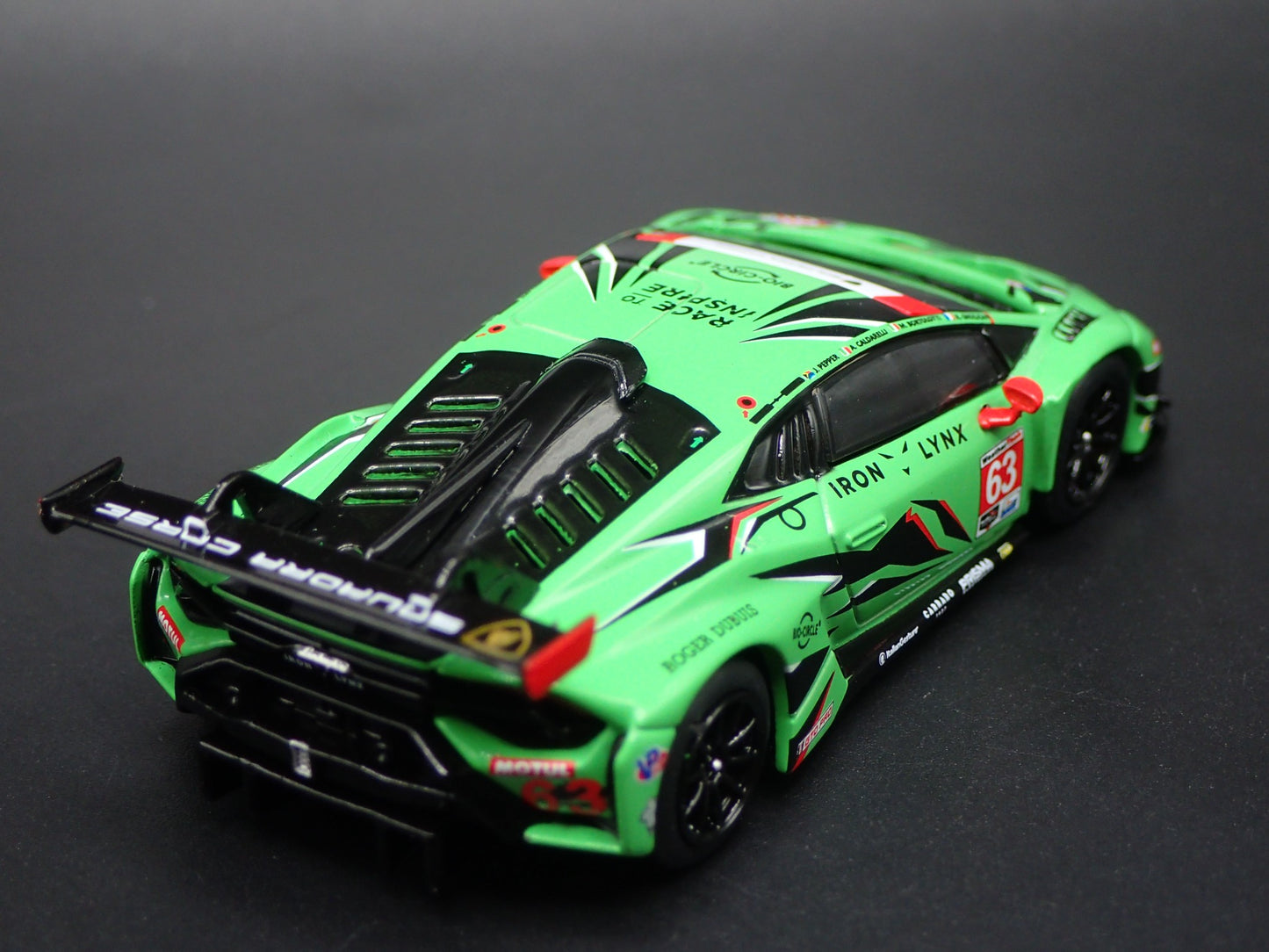 2019-2024 LAMBORGHINI HURACAN GT3 EVO2 #63 1:64 SCALE DIORAMA DIECAST MODEL CAR