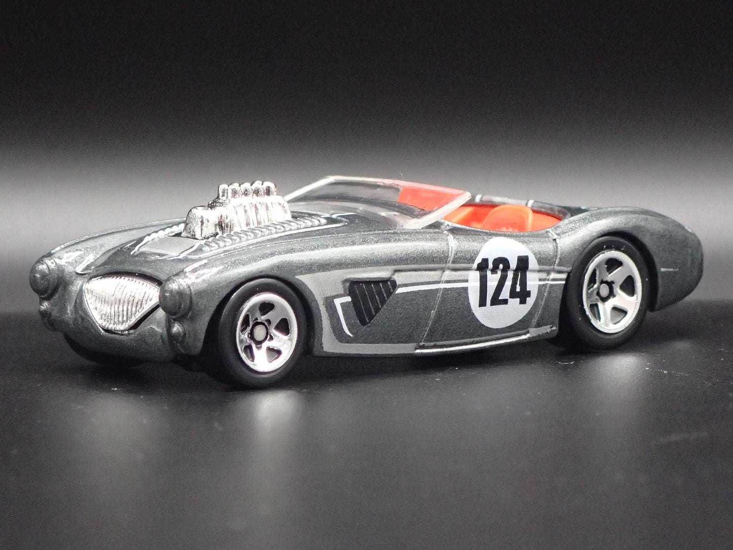 1953-1956 AUSTIN HEALEY ROADSTER CONVERTIBLE GRAY 1:64 SCALE DIECAST MODEL CAR