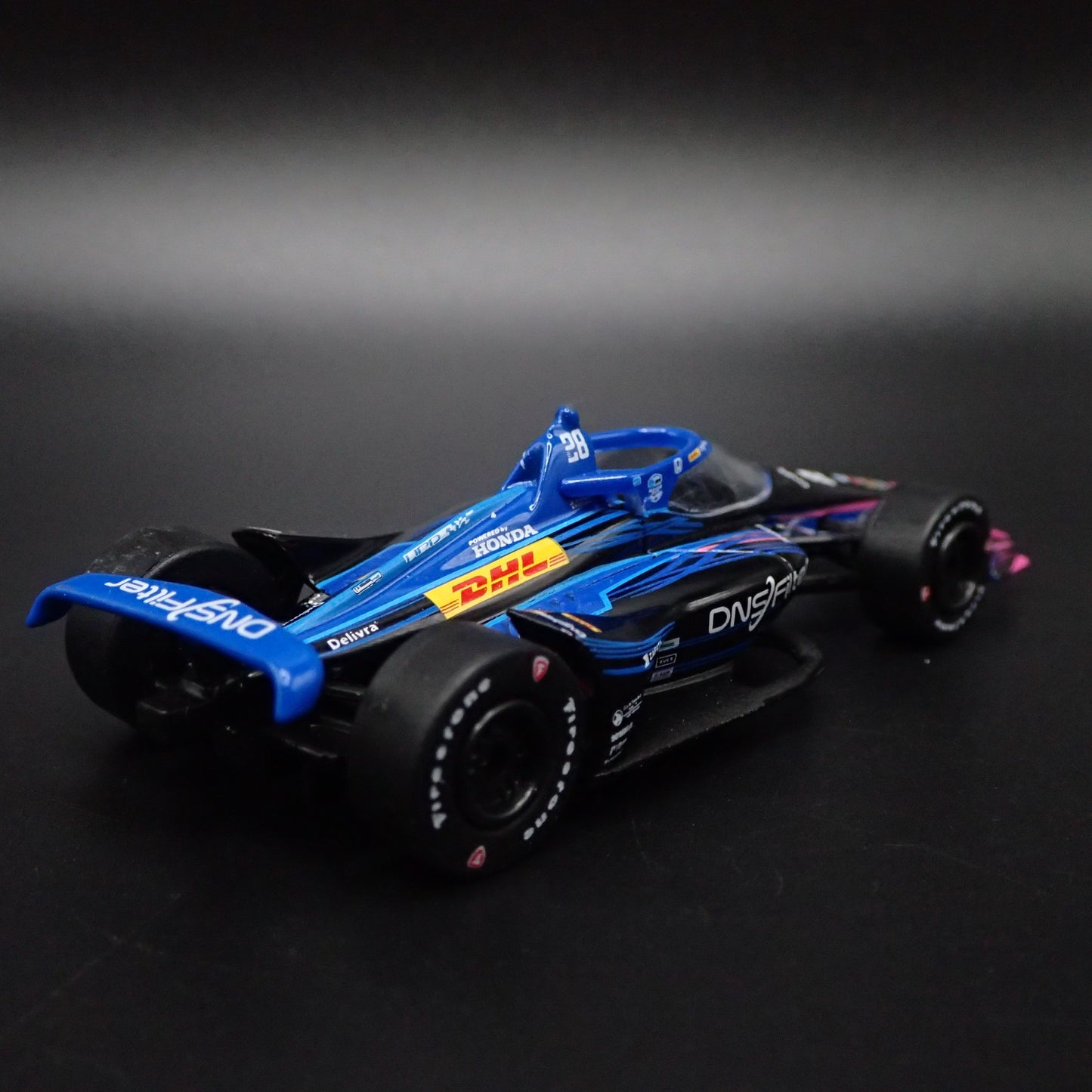 2023 INDY CAR RACING HONDA #28 ROMAIN GROSJEAN DNS 1:64 SCALE DIECAST MODEL CAR