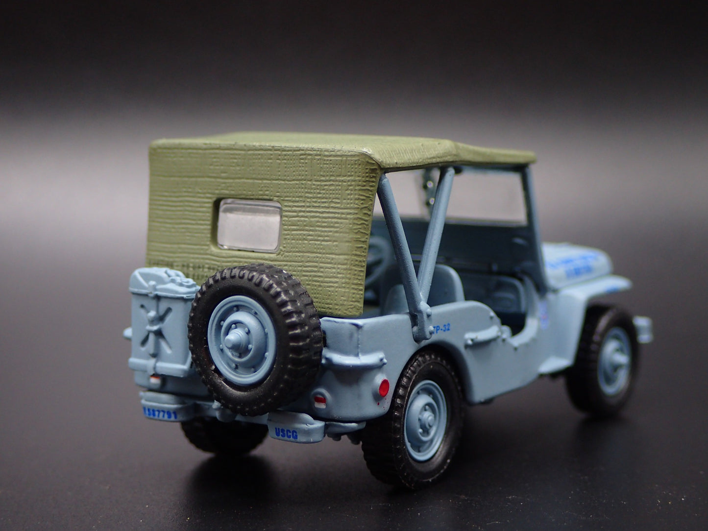 WWII WILLYS MB JEEP ARMY US COAST GUARD CAPE MAY NJ 1:64 SCALE DIECAST MODEL CAR