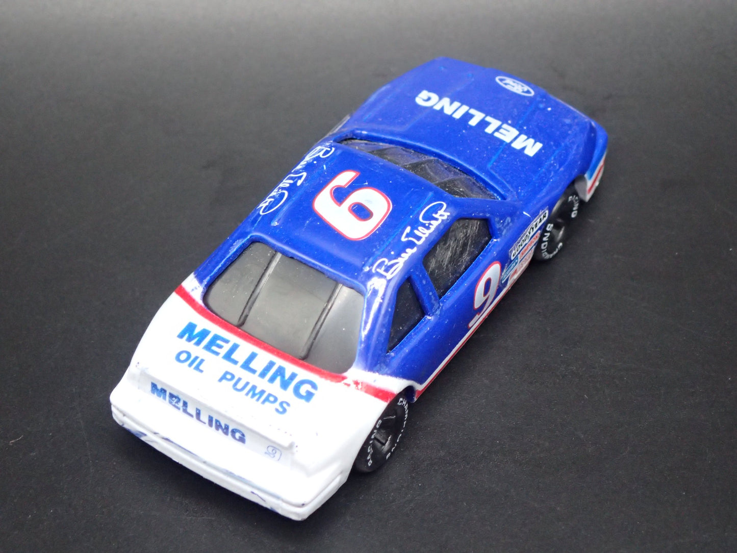 1991 91 FORD THUNDERBIRD 9 BILL ELLIOTT NASCAR 1:64 SCALE DIECAST MODEL CAR