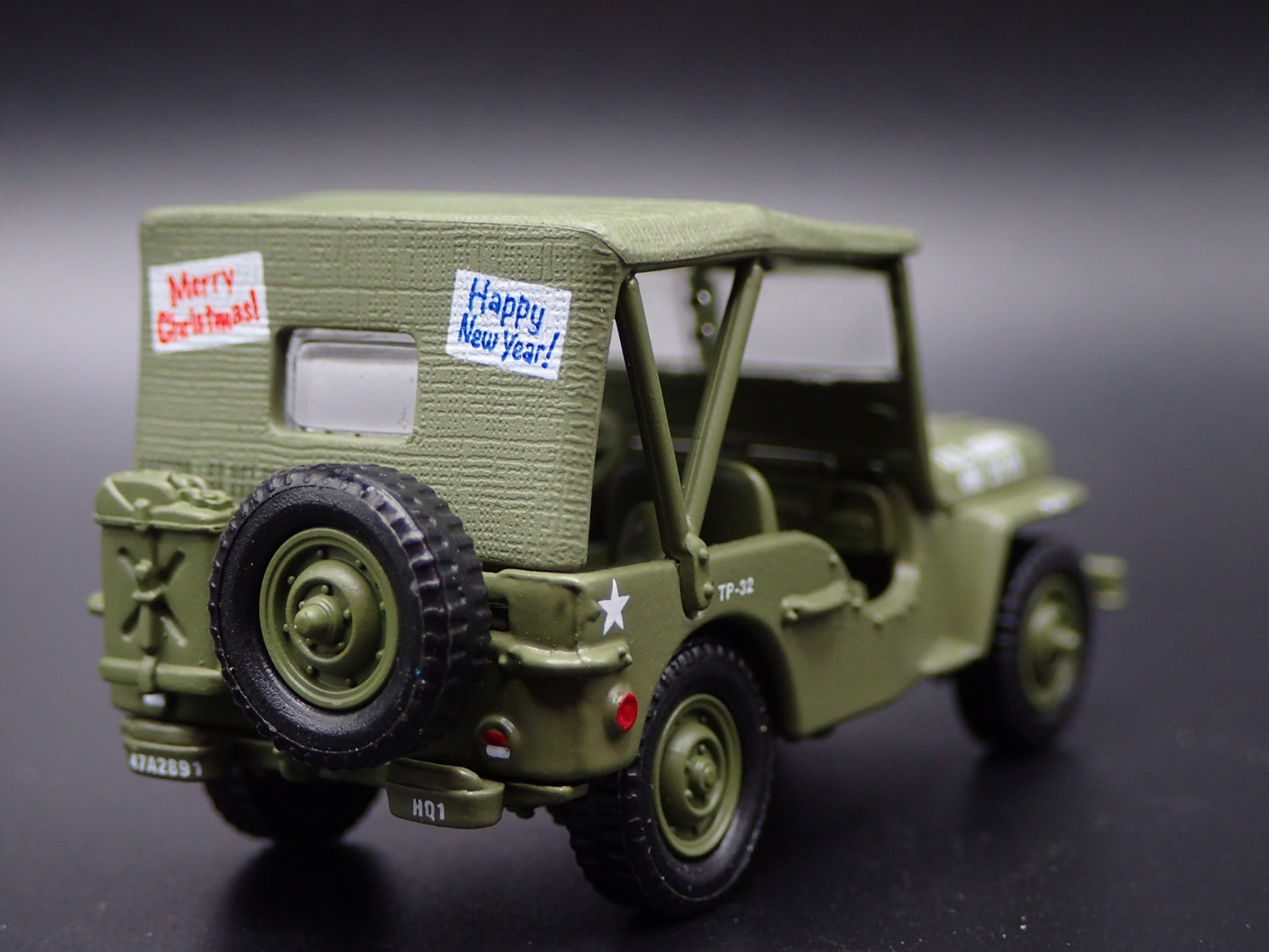 WWII WILLYS MB JEEP ARMY US ARMY VIETNAM USO TOUR 1:64 SCALE DIECAST MODEL CAR