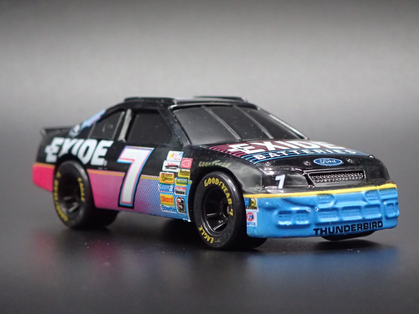 1995 95 FORD THUNDERBIRD 7 GEOFF BODINE NASCAR 1:64 SCALE DIECAST MODEL CAR