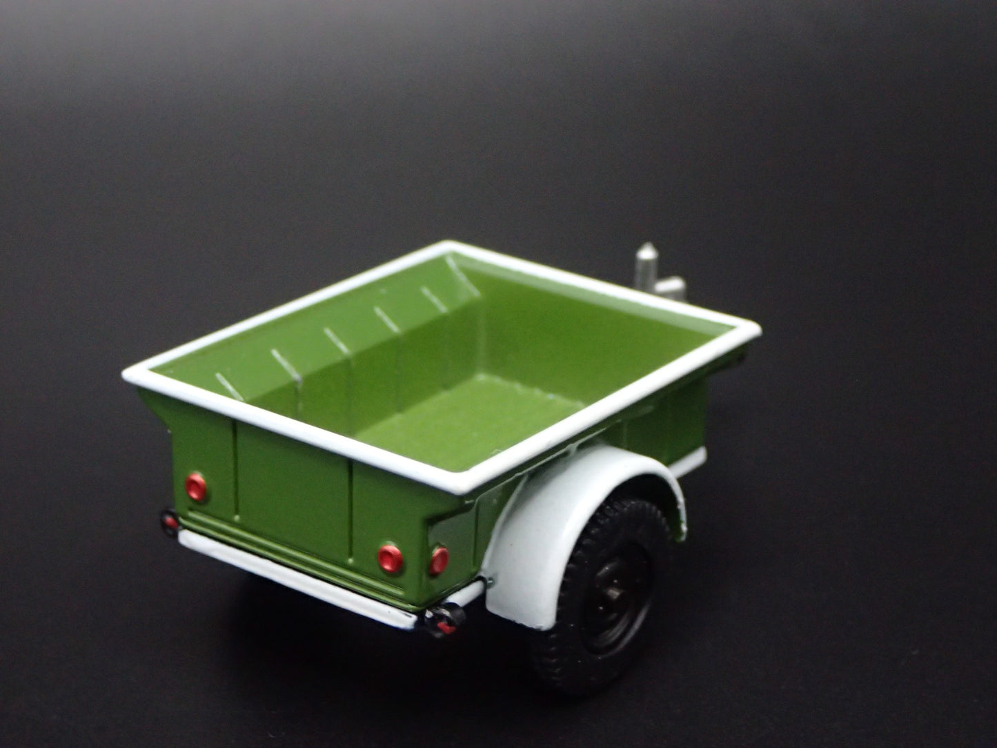 1/4 TON CARGO TRAILER GREEN w HITCH 1:64 SCALE COLLECTIBLE DIORAMA MODEL CAR