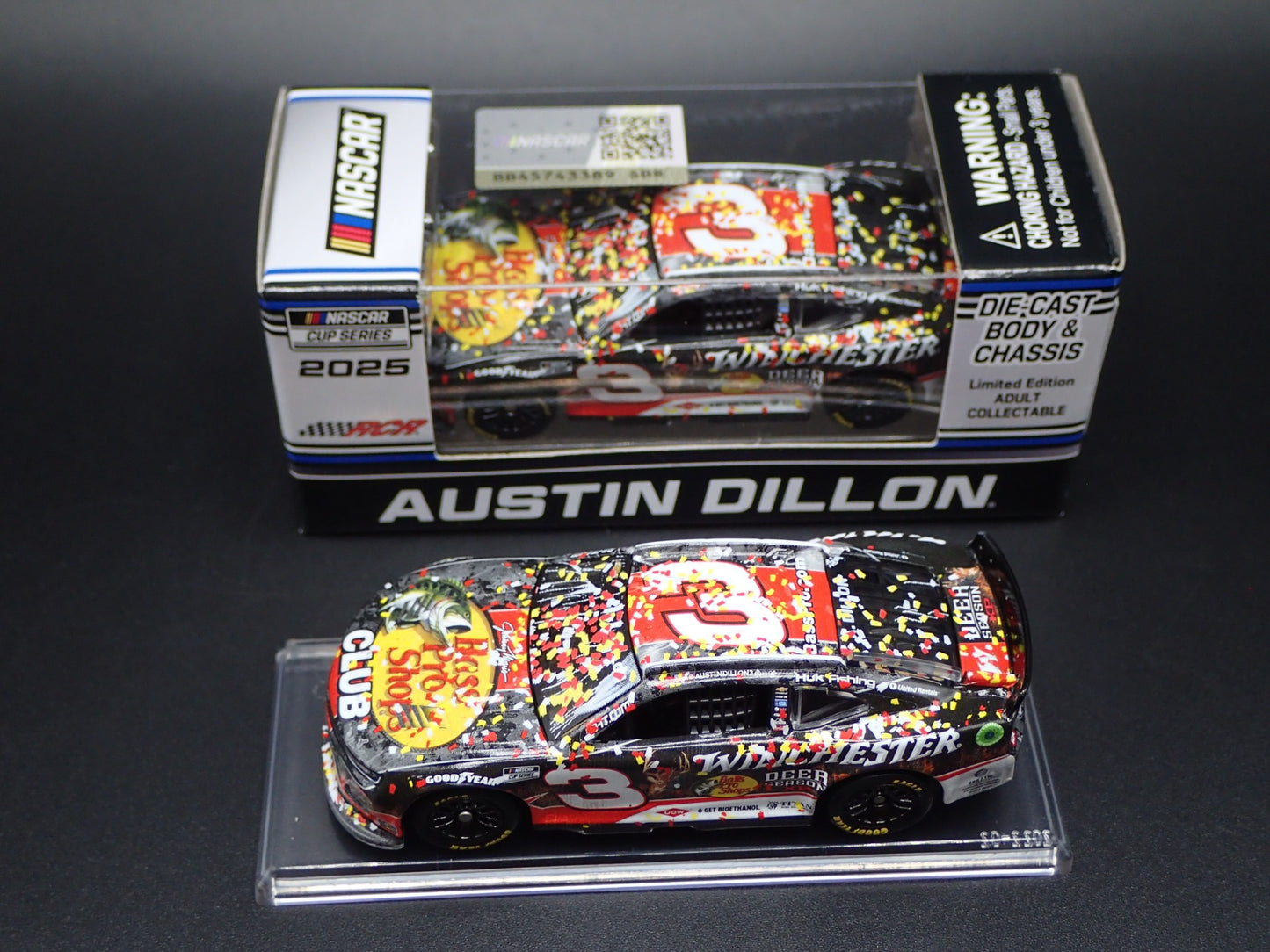 2025 CHEVROLET CAMARO 3 AUSTIN DILLON WINCHESTER NASCAR 1:64 DIECAST MODEL CAR